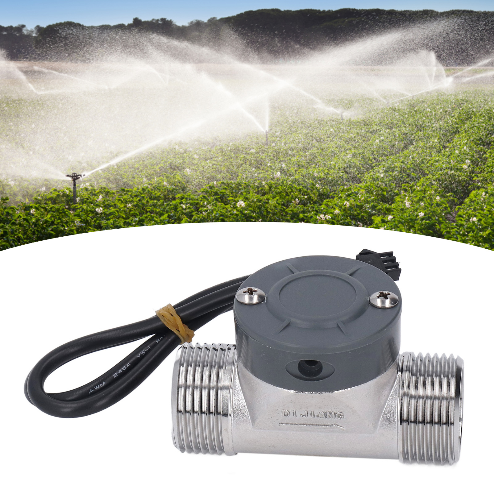 Industrieller Durchflussmesser Zjsus-dn25-sm, Wasserdurchfluss-hall-sensor, Abwasserrohrsensor, Flüssigkeitsmessgerät.