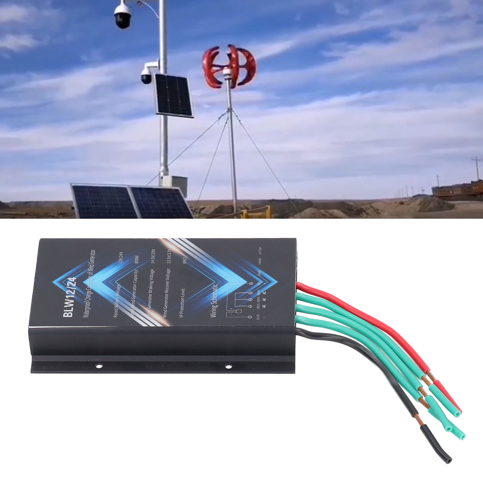 800w 12/24v Windturbinengenerator-steuerung
