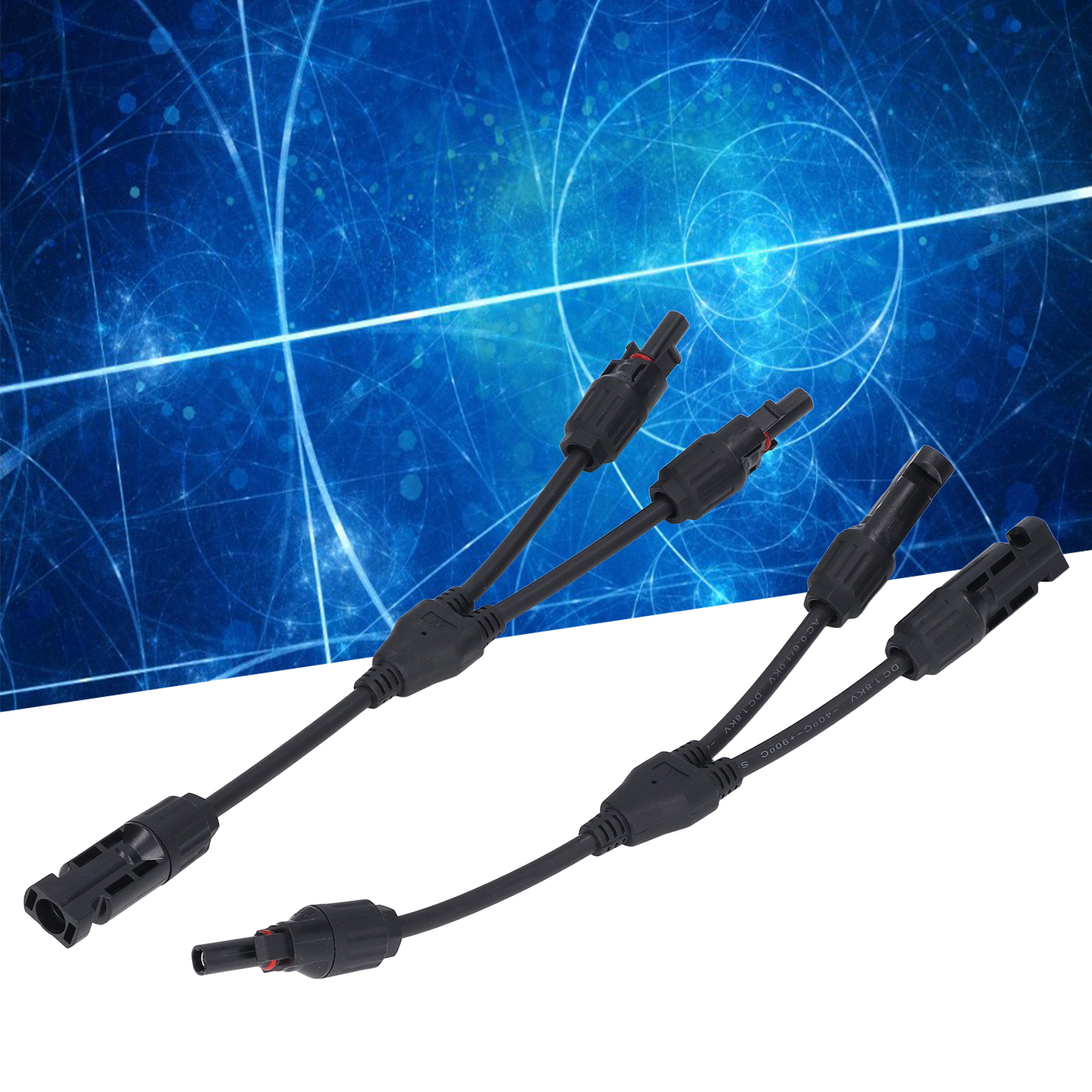 Y-förmiger Photovoltaik-stecker, Dreifacher Solarstecker, 2 Zu 1, Dreifacher Stecker Für Solarmodule, 1000 V.