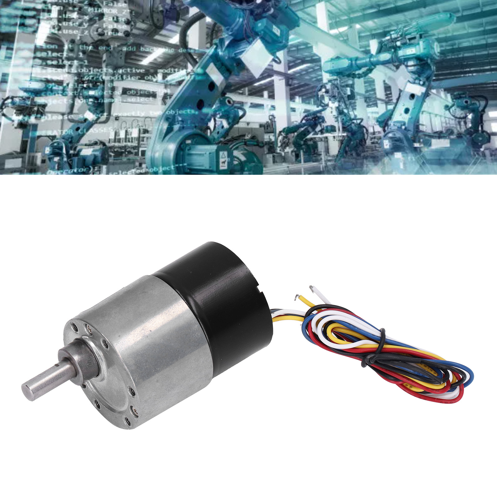 Bürstenloser Gleichstrommotor Jgb37-3525, Lange Lebensdauer, Geräuscharm, Reversibel, Mit Rückkopplung, 12 V Dc, 600 U/min