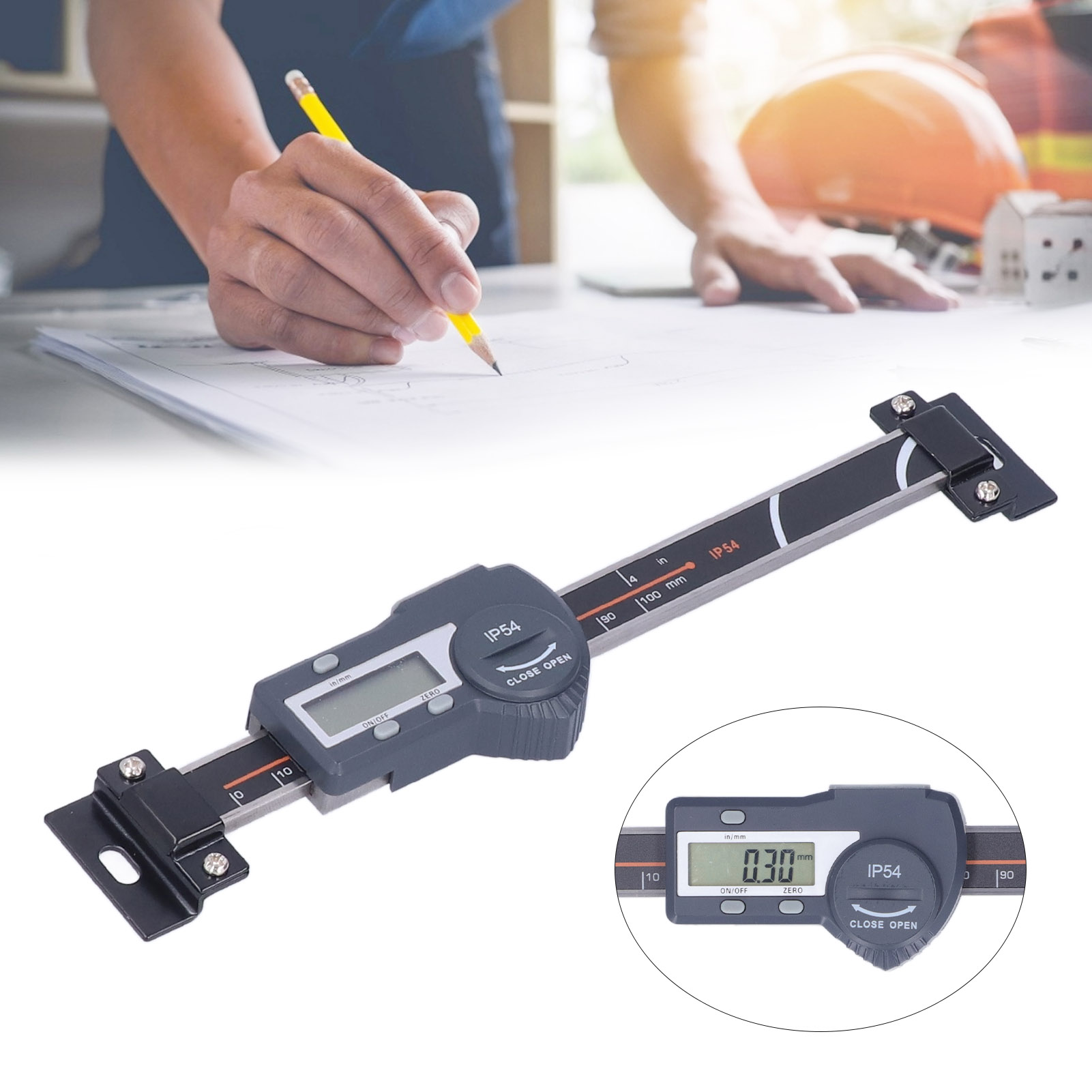 Shsiwi Ip54 Wasserdichter Digitaler Messschieber Zur Höhenmessung (0-100 Mm)