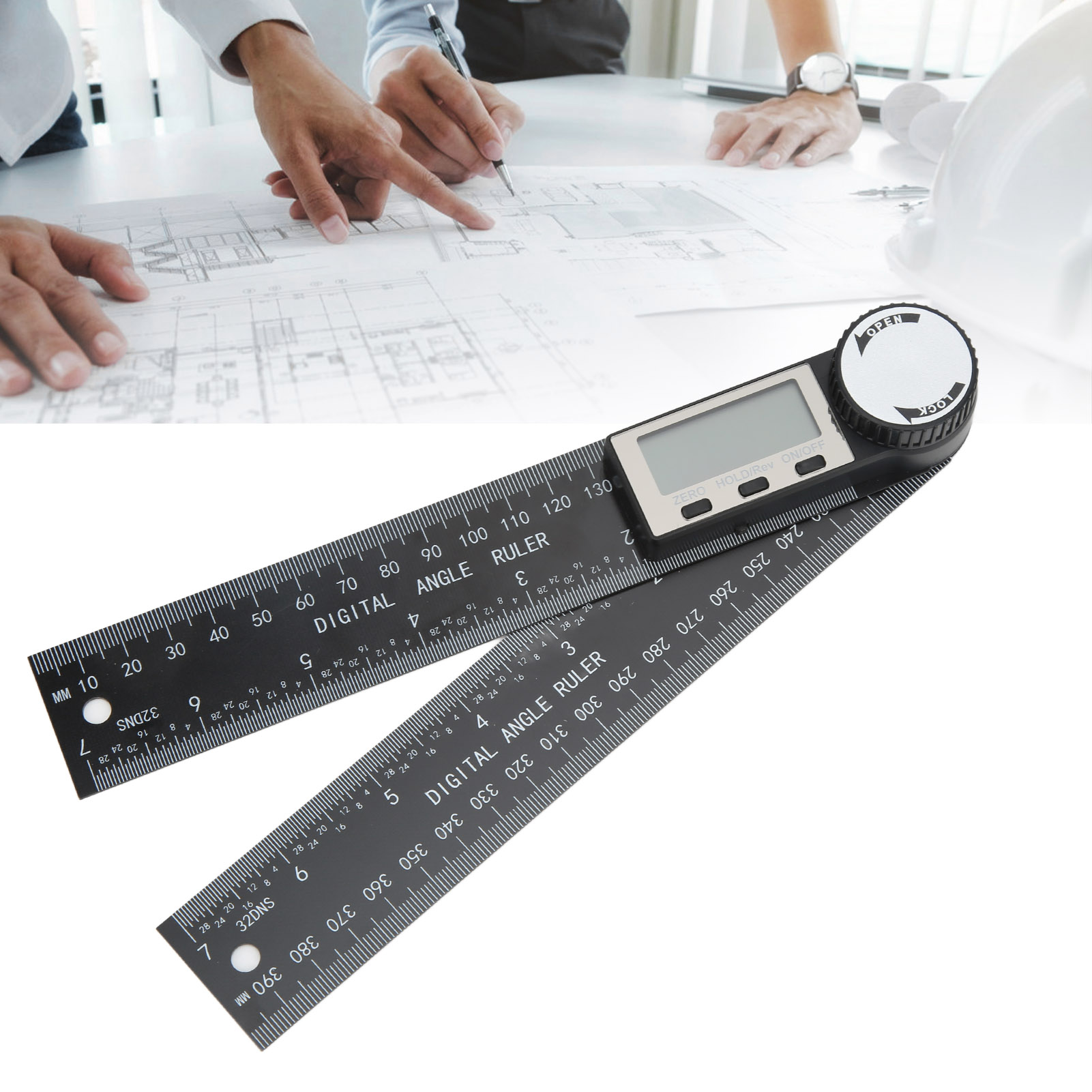 Kunststoff-winkelmesser, Digitaler Winkelmesser, Messschieber, Schwarz