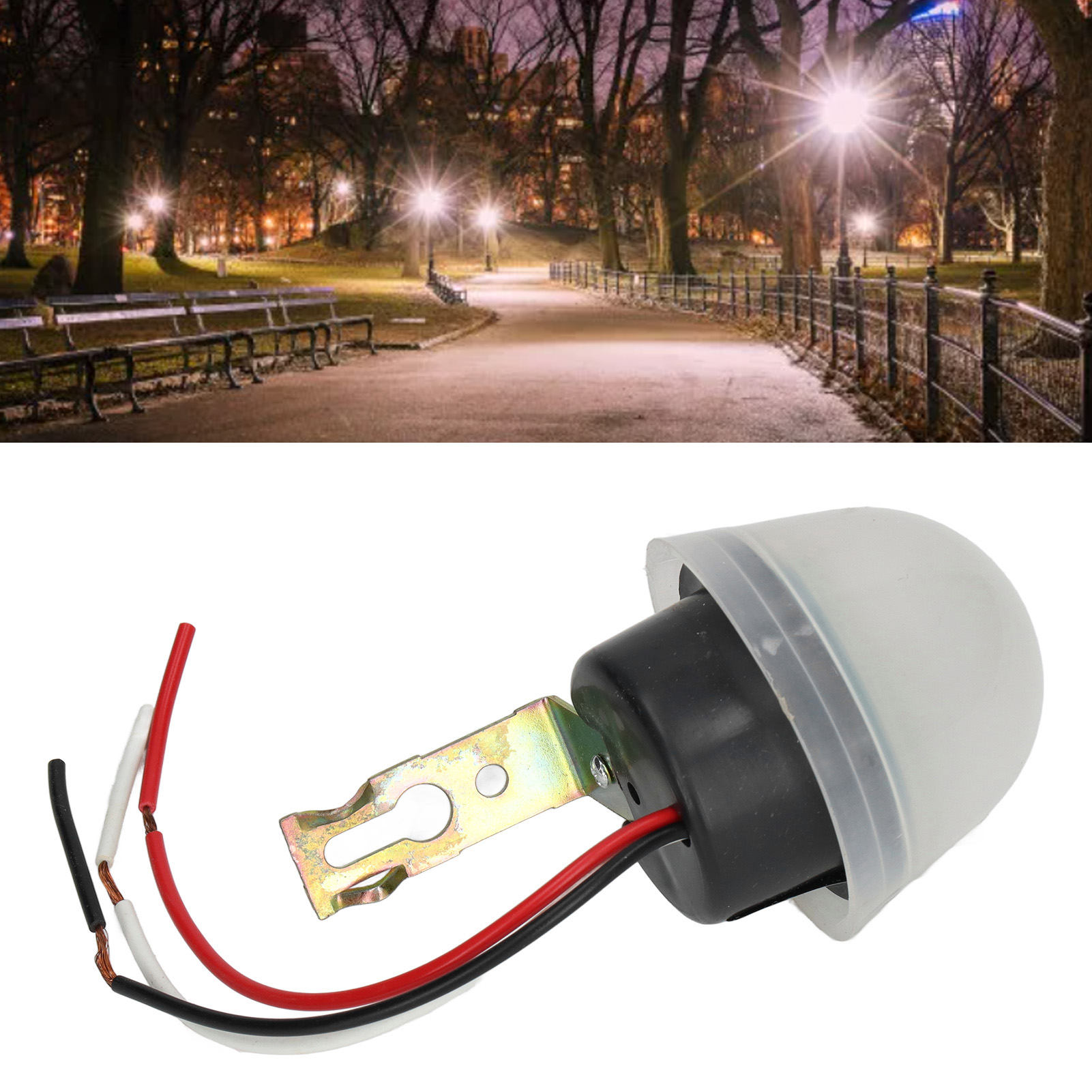 As-20 Straßenbeleuchtungssteuerung, Regen- Und Lichtbeständig, Mit Lichtsensor, Automatischer Dämmerungs- Bis Morgengrauenaktivierung, 220 V Ac, 10 A