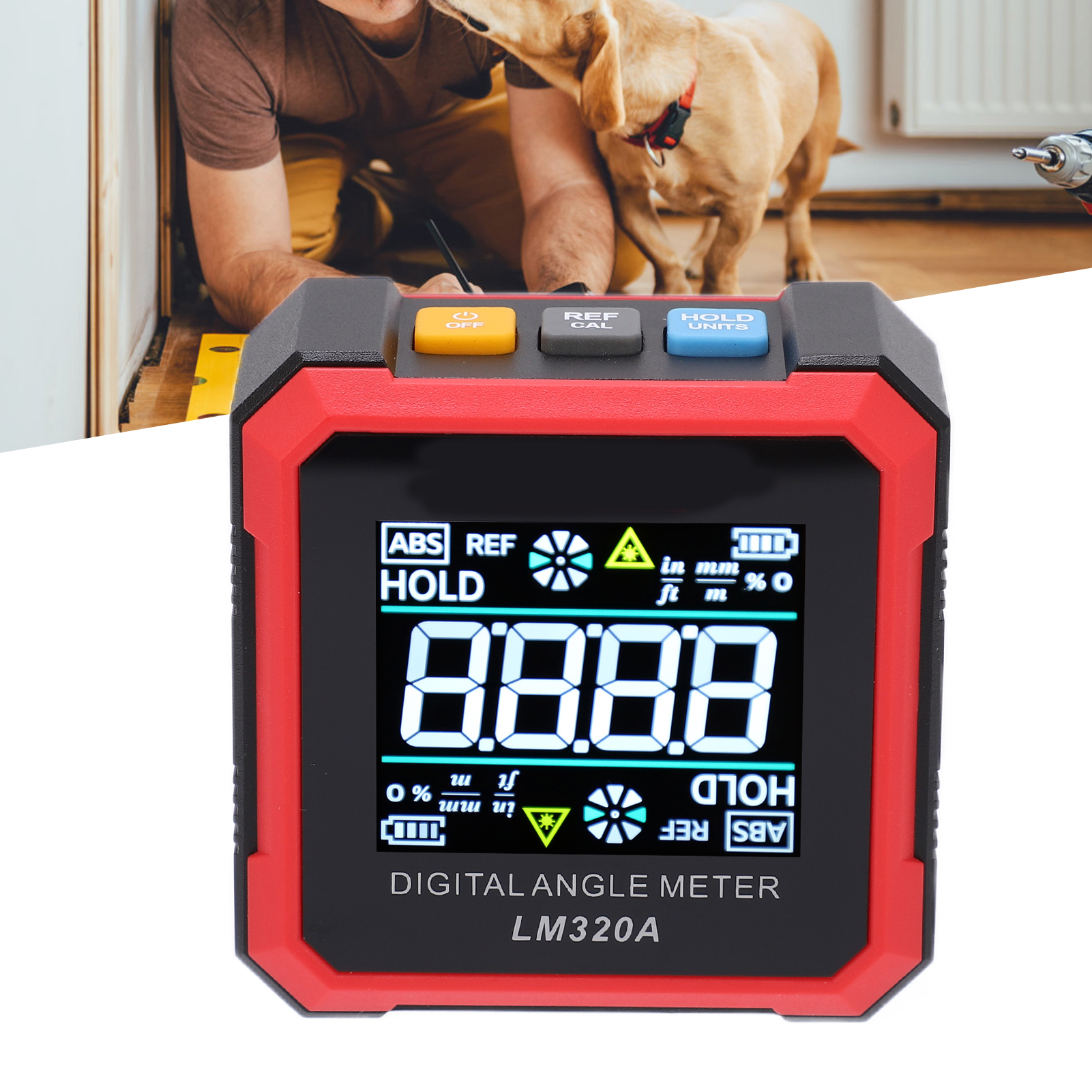 Lm320a Digitaler Neigungsmesser, Neigungsmessergehäuse, Elektronische Wasserwaage, Winkelmesser, Neigungsmesser, Niveau