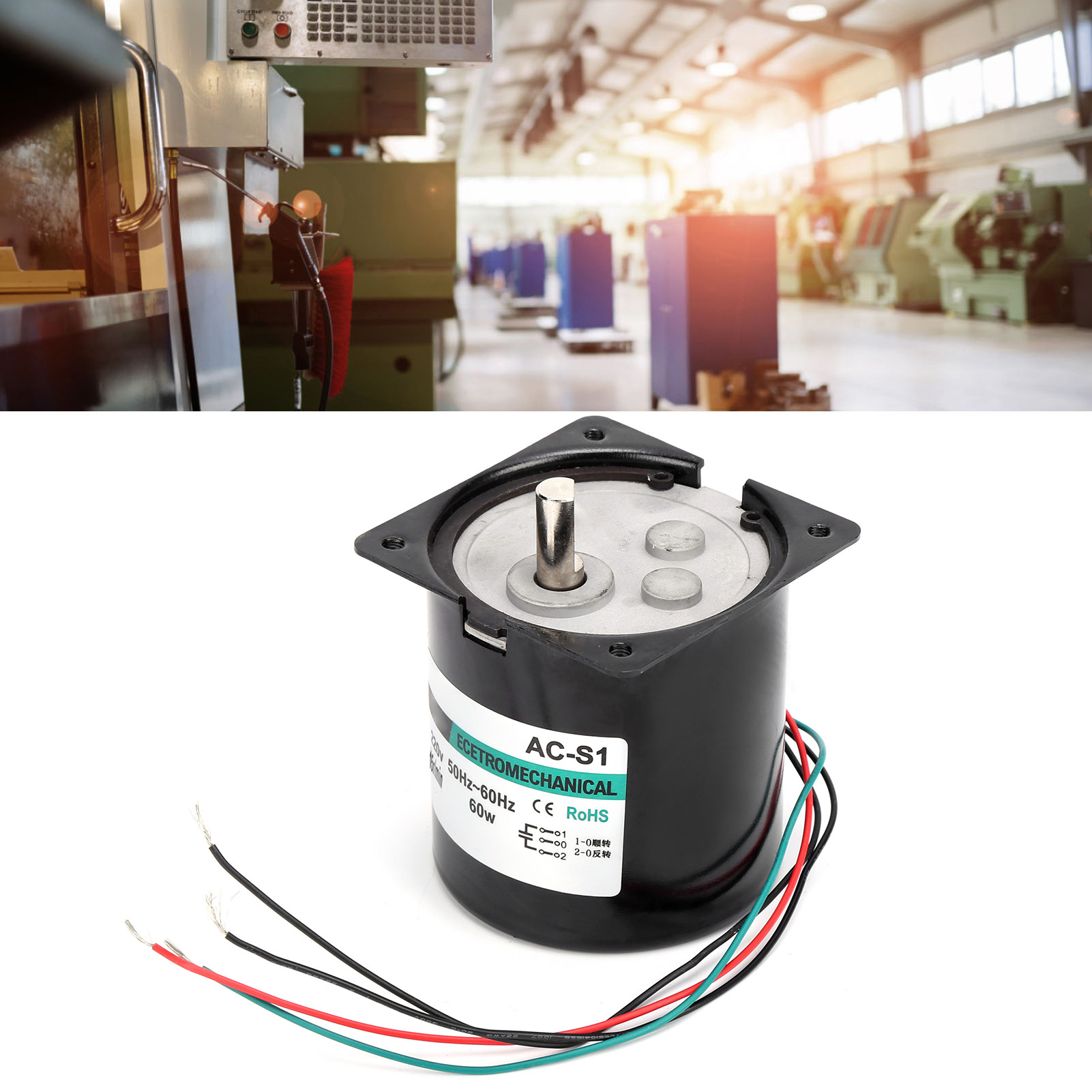 Xd80ktyz Wechselstrom-synchronmotor Mit Kondensator, 60 W Permanentmagnet, Bidirektional, Steuerbar, Hohes Drehmoment, Niedrige Drehzahl, Exzenterwellen-mikromotor, 15 U/min, 220 V Wechselstrom