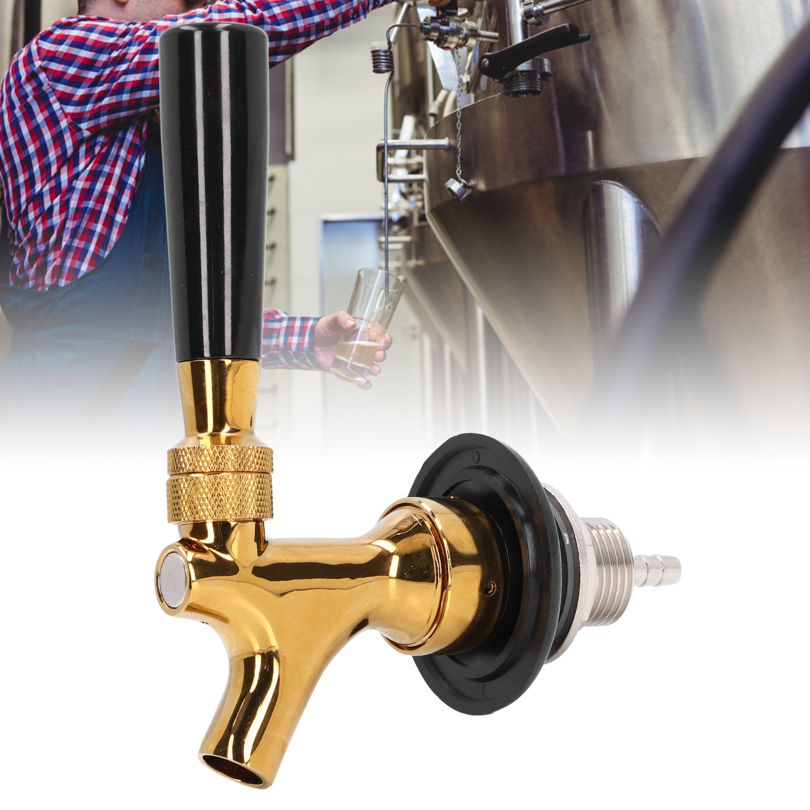 Bierhahn Aus Edelstahl 304 (goldfarben, Nicht Verstellbar)