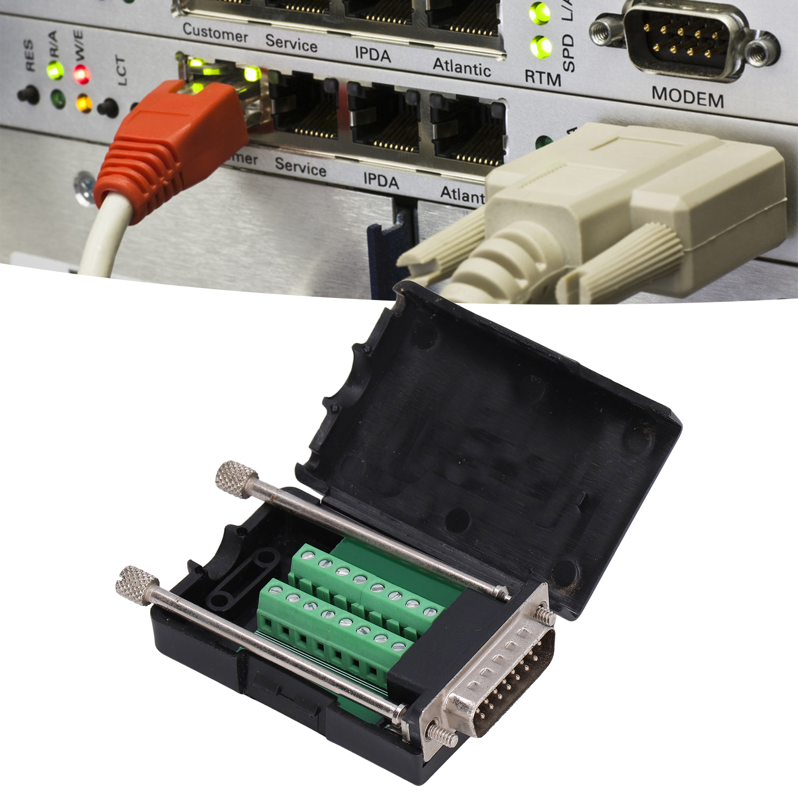 Db15-anschluss, 15-polige Splitterplatine, D-sub-steckeradapteranschluss, Adapterplatinenmodul, 15-poliger Stecker Mit Gehäuse, Tochterplatine.