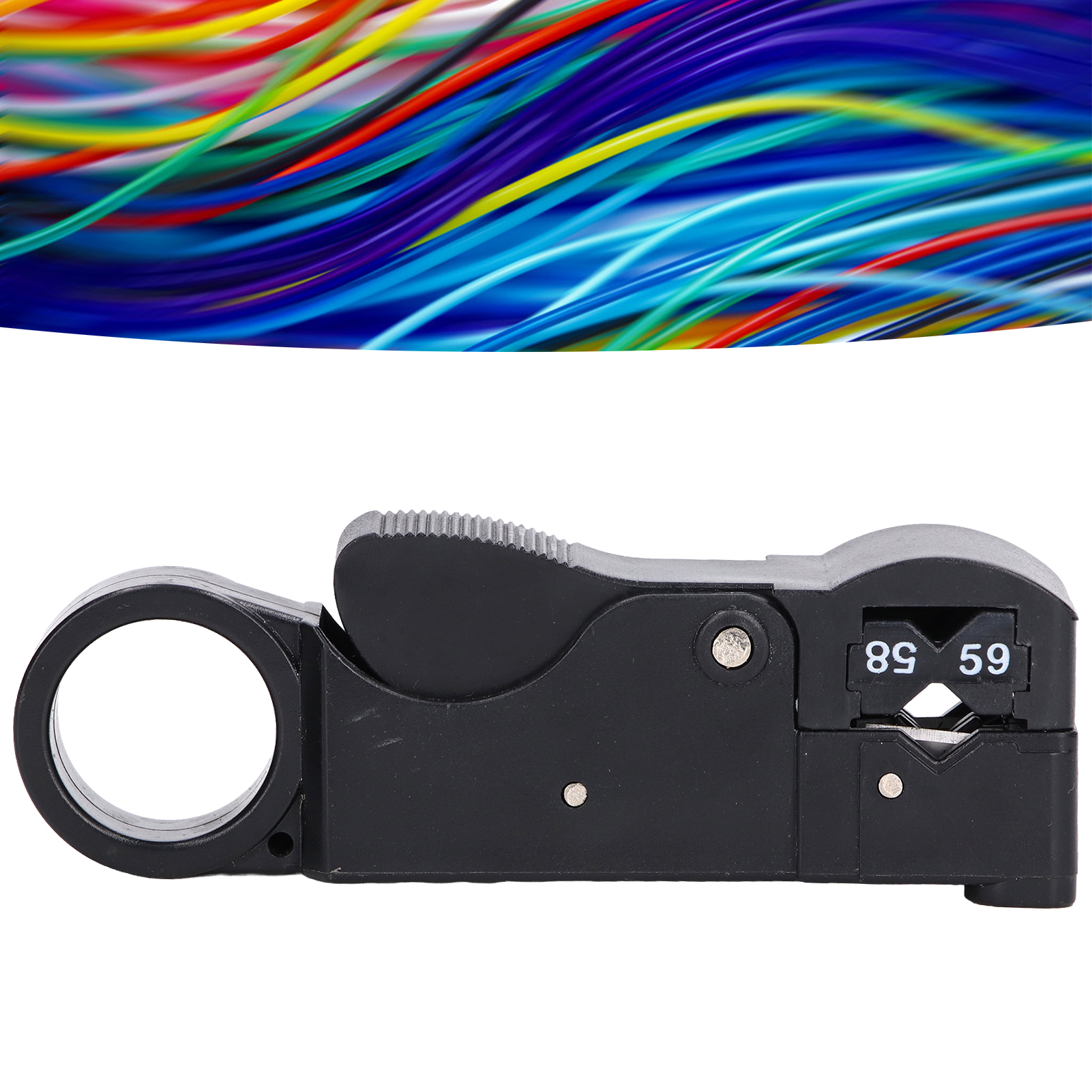 Abisolierzange Für Rg58/59/62/3c/4c Koaxialkabel, Schwarz, Mt-2019a