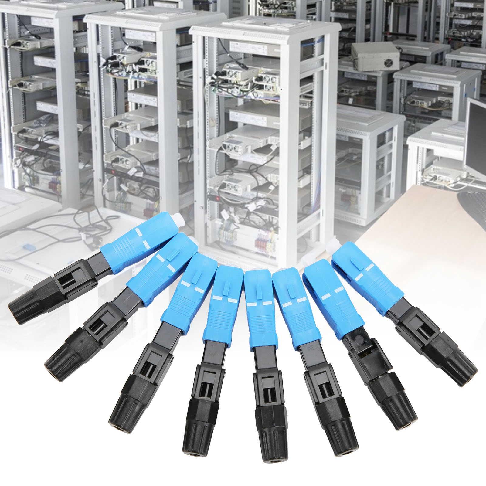 Sc/upc-c Schnellanschluss-glasfaserstecker, Blau, Carrier-qualität.