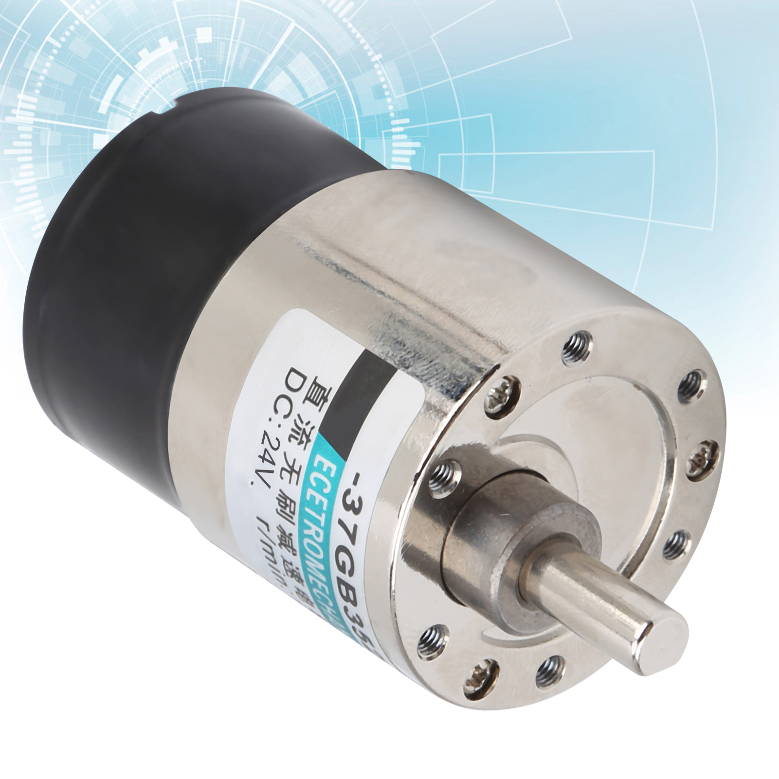 Xd-37gb3525 Bürstenloser Motor + Standard + 24v Dc Drehzahlregler, Kleiner Getriebemotor, Vorwärts-/rückwärtsmotor, Langsamlaufmotor, 600 U/min