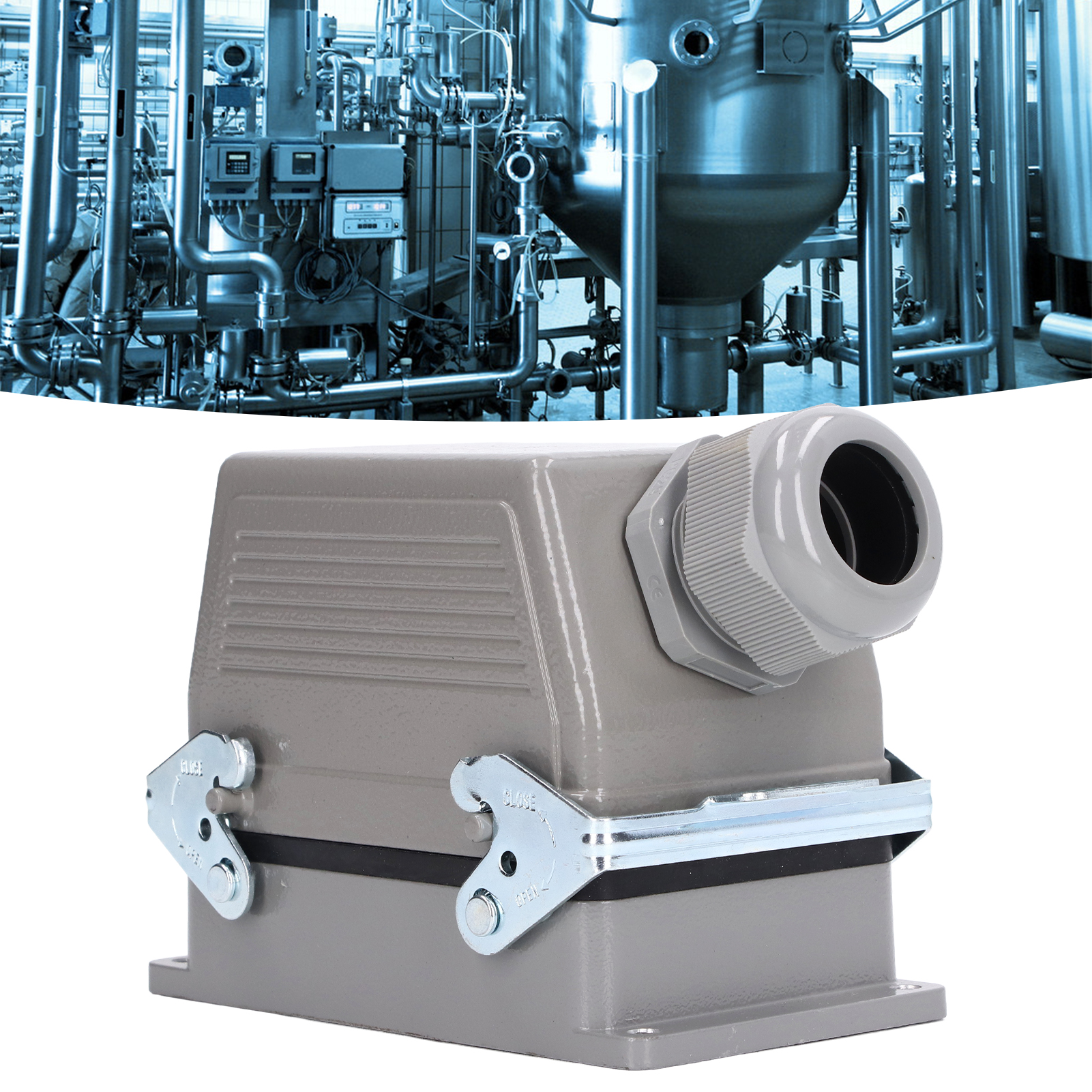 Hochfester, Wasserdichter Rechteckstecker Hdc-he-048-1-pg29 16 A/500 V