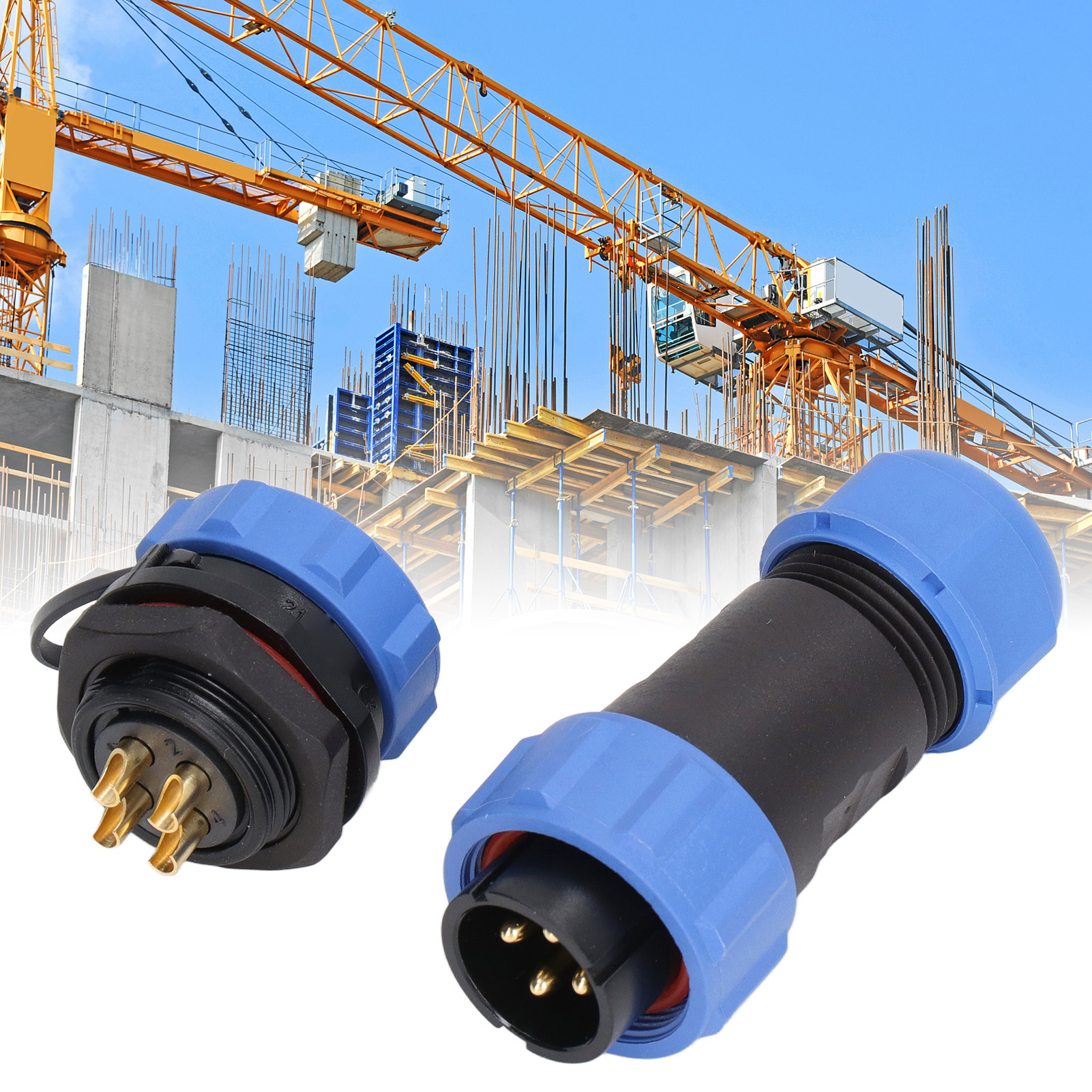 Sp21 4-loch Wasserdichter Luftfahrtstecker (stecker Und Buchse).