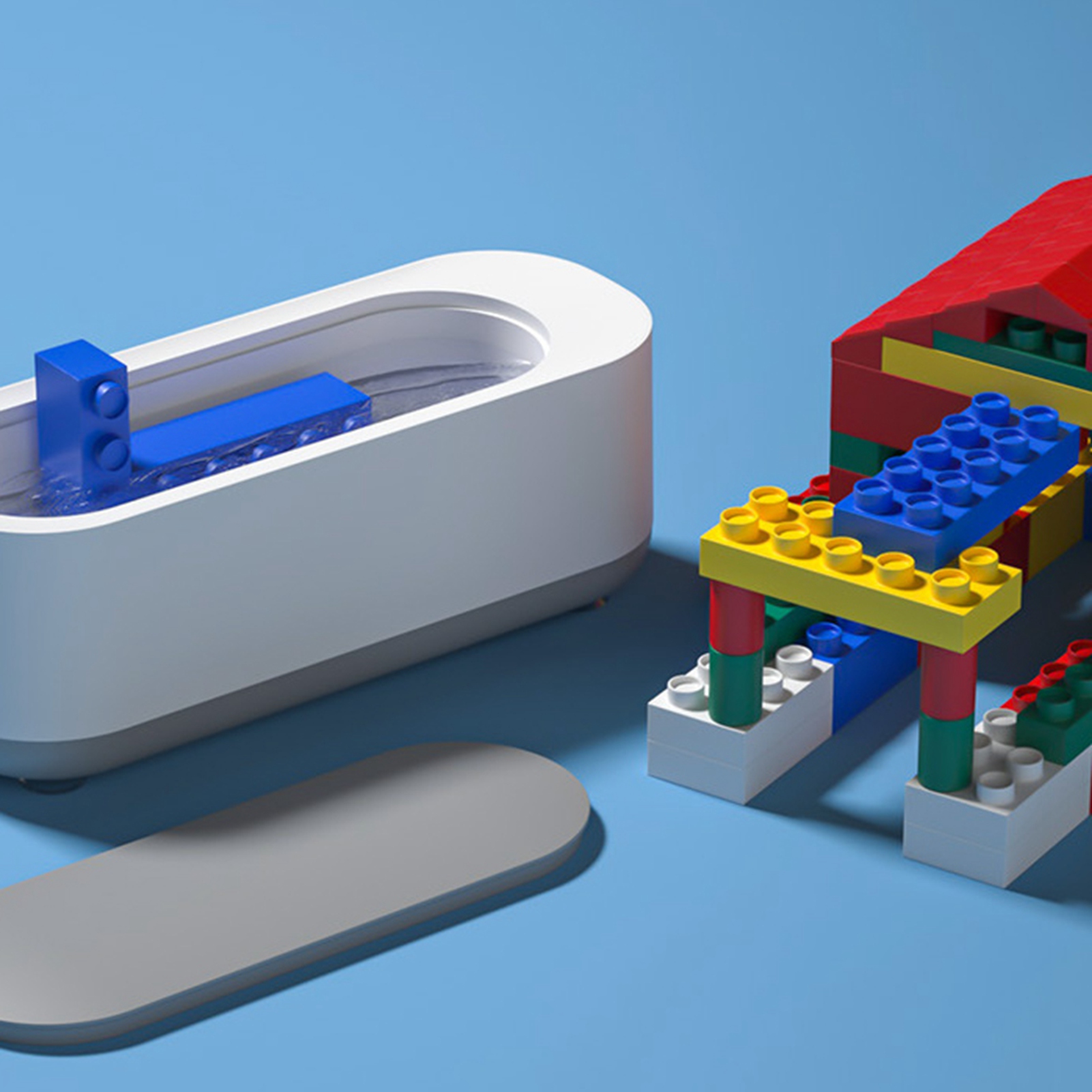 Tragbares Multifunktions-reinigungsgerät Für Den Heimgebrauch, Kleines Automatisches Reinigungsgerät, Reiniger Für Brillen, Uhren Und Schmuck.