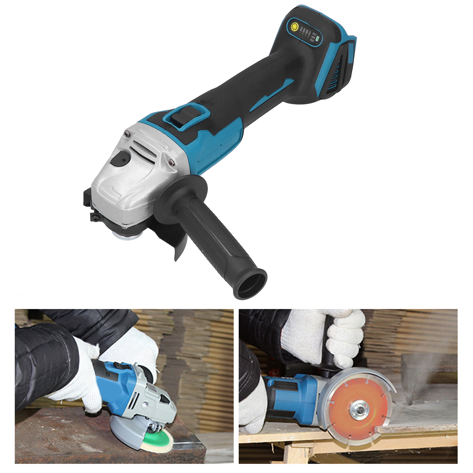 Akku-poliermaschine, Elektrischer Winkelschleifer, Lithium-akku-poliermaschine, Trennmaschine, Schleifmaschine, Akku-poliermaschine