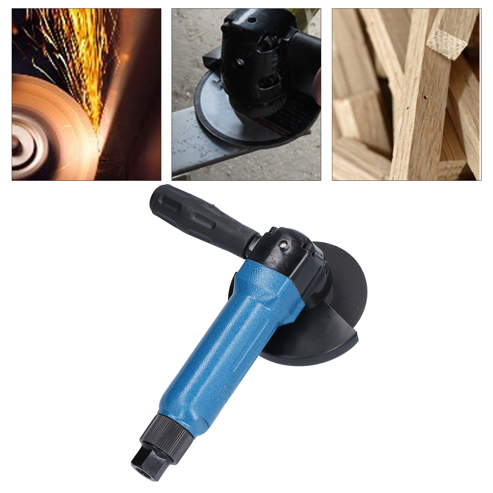 Leichter 4-zoll-druckluft-winkelschleifer, Drehzahl Einstellbar, Modell Kp-632, Europäisches Blau.