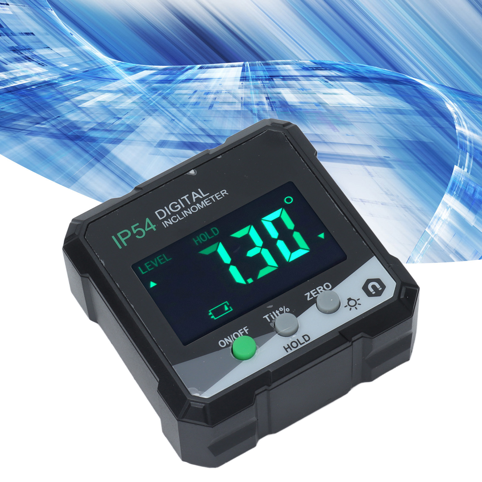 4x90°-neigungsmesser, Schutzart Ip54, Lcd-bildschirm, Einseitiger Magnet