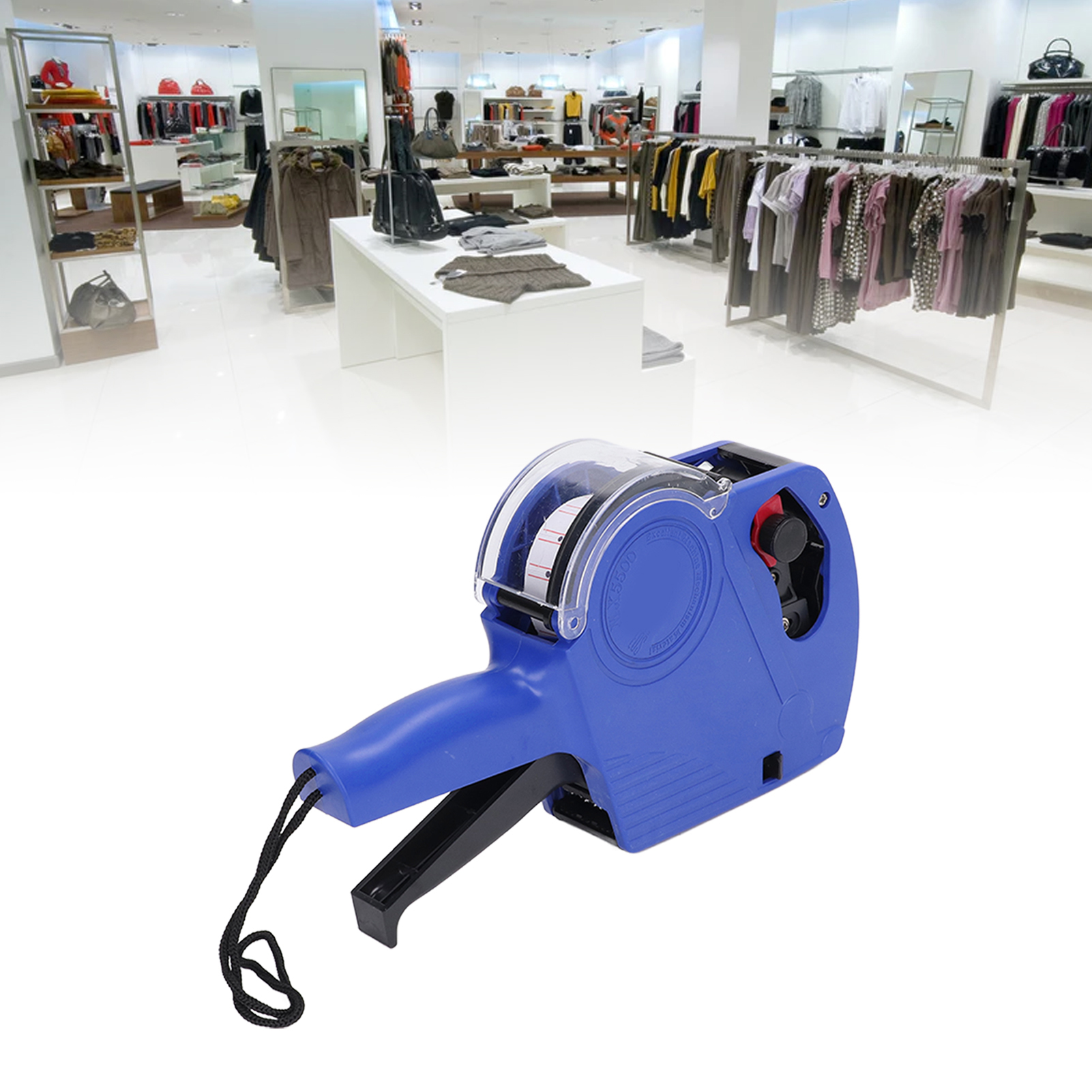 Mx5500 Manuelles Etikettiergerät Mit Etikett Und Tintenpatrone, Blau