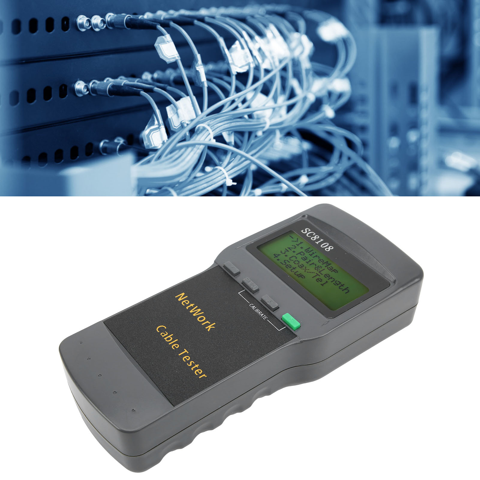 Sc-8108 Netzwerkkabel-fehlerbehebungswerkzeug, Rj45-netzwerk-durchgangsprüfer, Netzwerkkabel-bruchlängendetektor