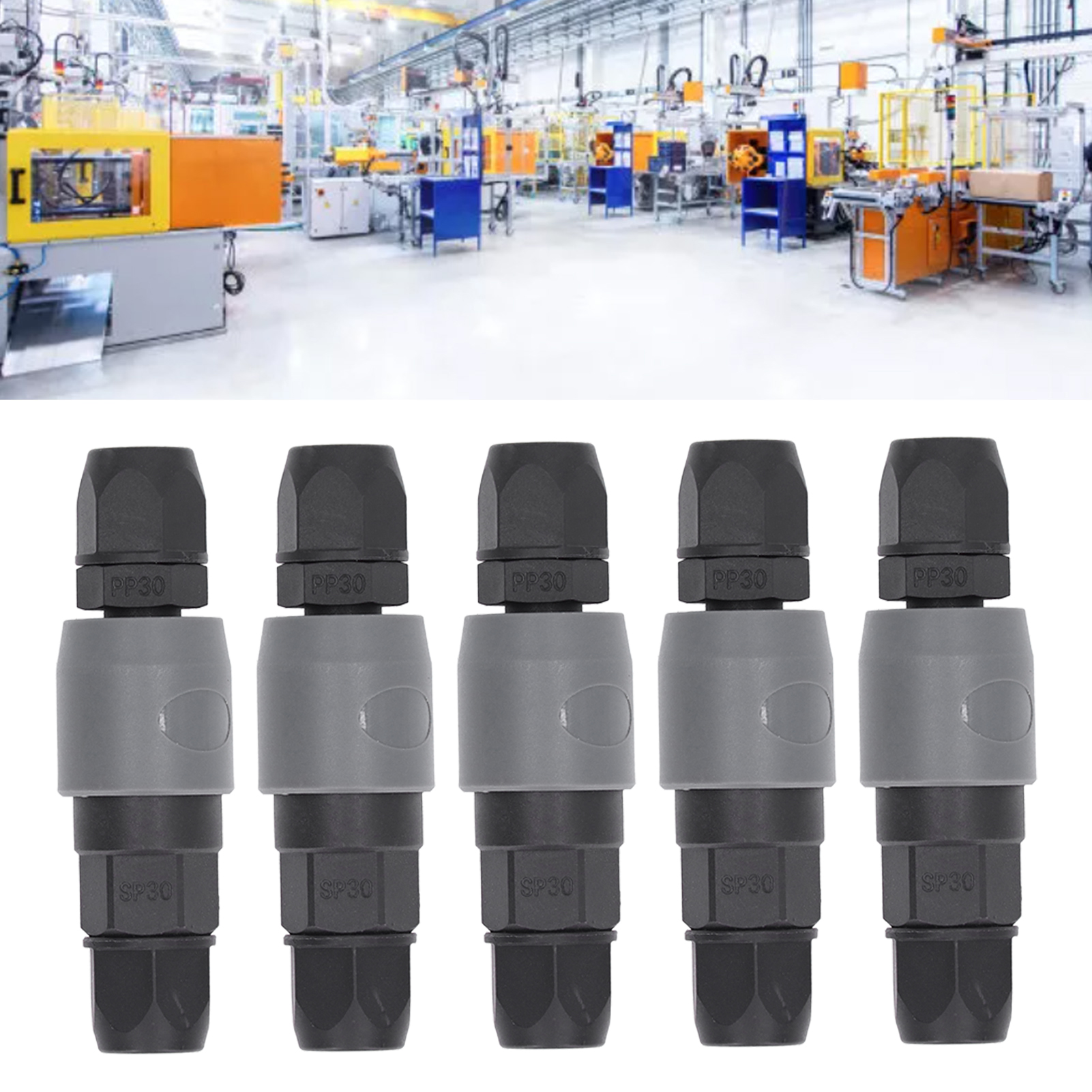 Fünf Sets Pro Packung. Schnellkupplung Typ C Sp+pp Mit Selbstverriegelung Für Sp+pp-30-rohre.