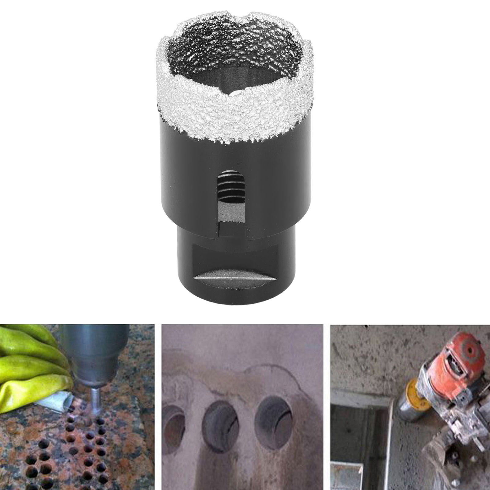Vakuumgelöteter Diamantbohrer M14 Für Beton, Granit, Keramikfliesen Und Glasreibahle (35 Mm)