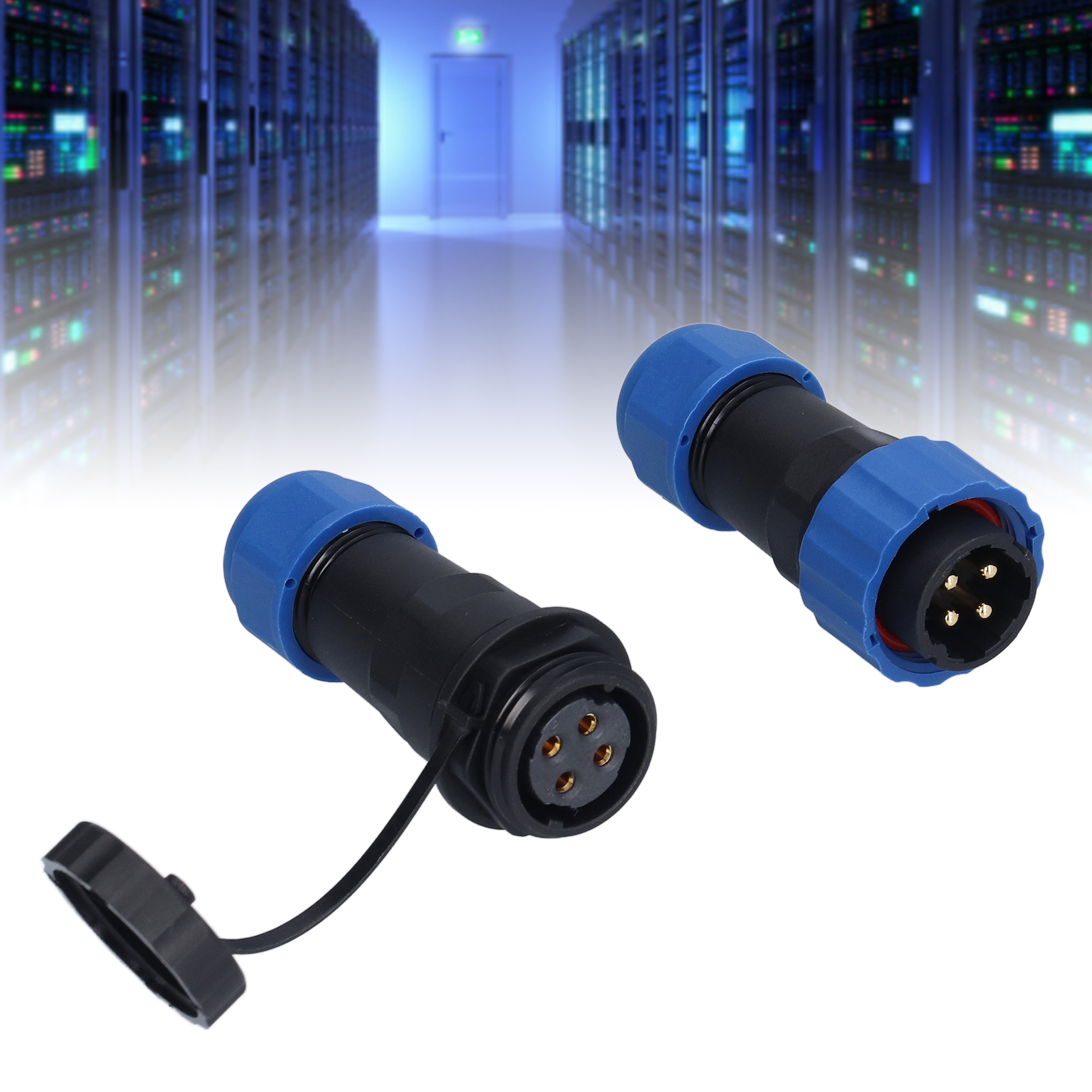 Sp20 Ip68 Wasserdichter Luftfahrtstecker Und -buchse, Mit Mehradrigen Lötanschlüssen (männlich Und Weiblich), 380 V, 4-adrig.