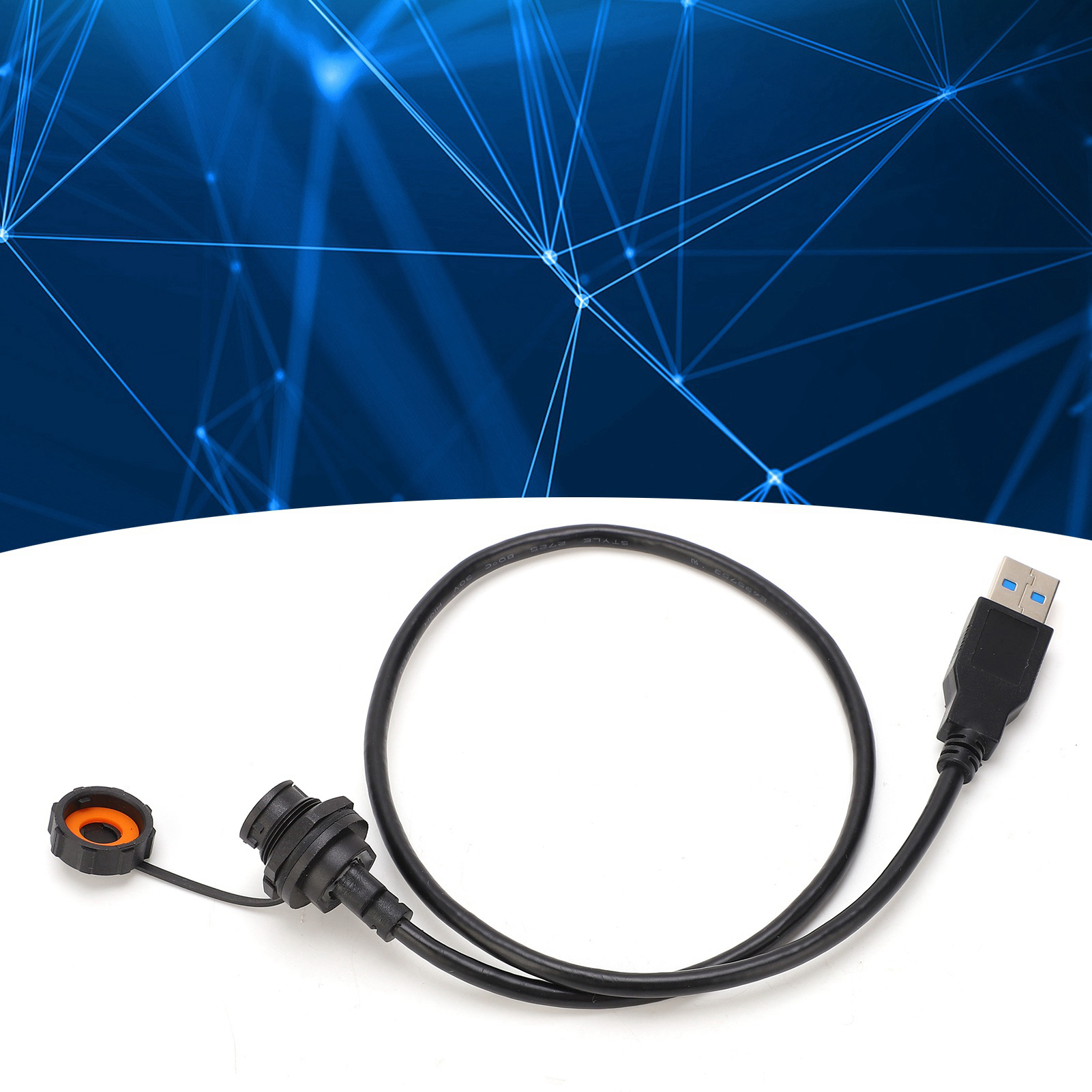 Wasserdichter Usb-anschluss E10tpc-bf-f/u3-am, Typ C Buchse/usb 3.0 Stecker, Mit Rückseitigem Stecker Für 0,5 M Kabel.
