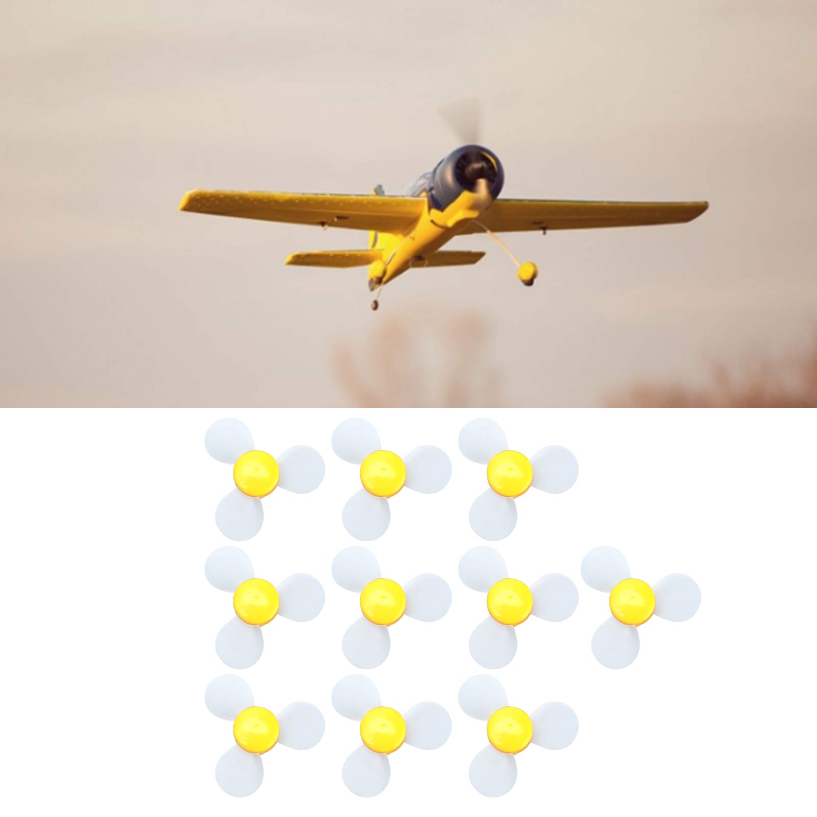 65-mm-propeller, Hochflexibler Dreiblattlüfter, Diy-zubehör (10 Stück)