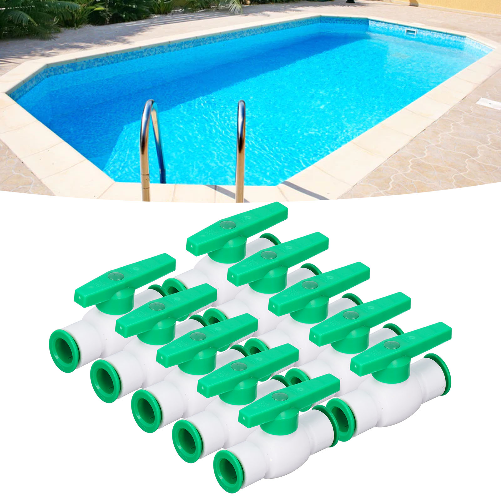 10 Stück Pro Packung Hochdichte Kugelhähne Mit Schnellanschluss, 25 Mm Durchmesser, Zum Direkten Einstecken Schnellanschluss-wasserrohrverschraubungen.