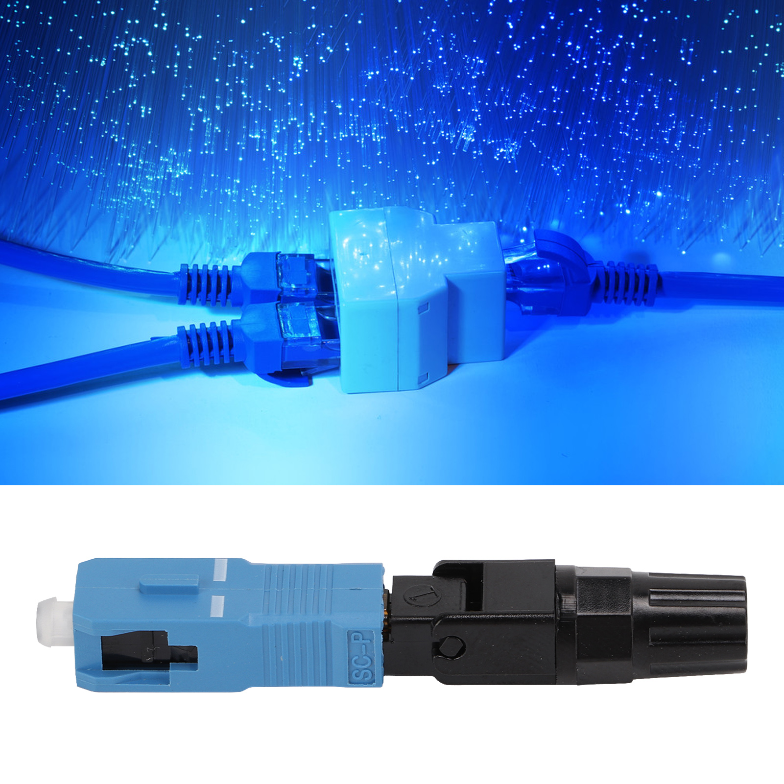 Vorintegrierter Sc Tf-cklsz Ftth-glasfaser-kaltstecker, Telekommunikations-tauglicher Drop-stecker, Neuartiger Schneller Glasfaserstecker