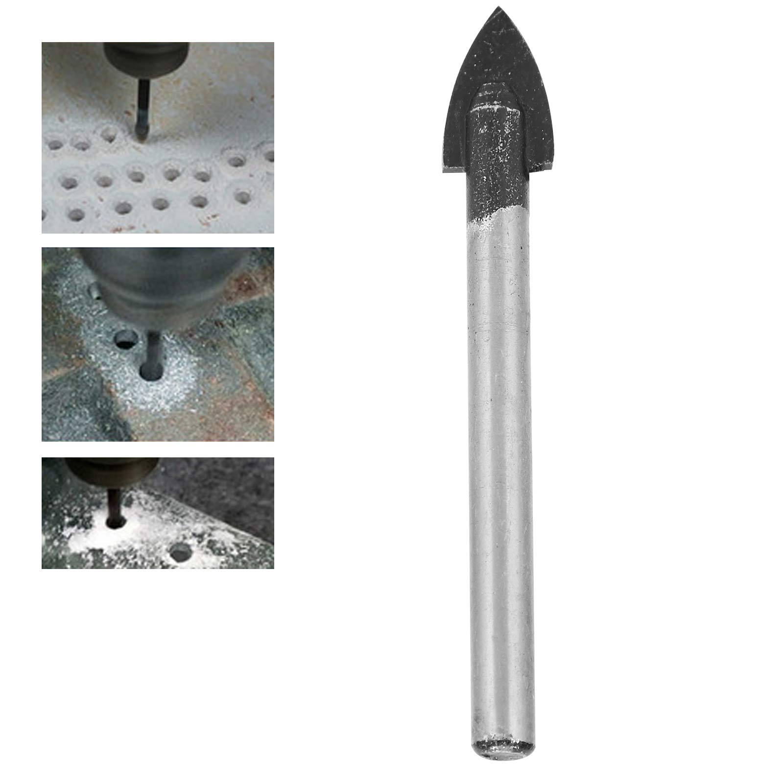 Dreieckige Industrie-legierungsbohrer 3-4-5-6-8-10-12 Mm Für Marmor, Glas, Keramik Und Keramikfliesen (12 Mm)