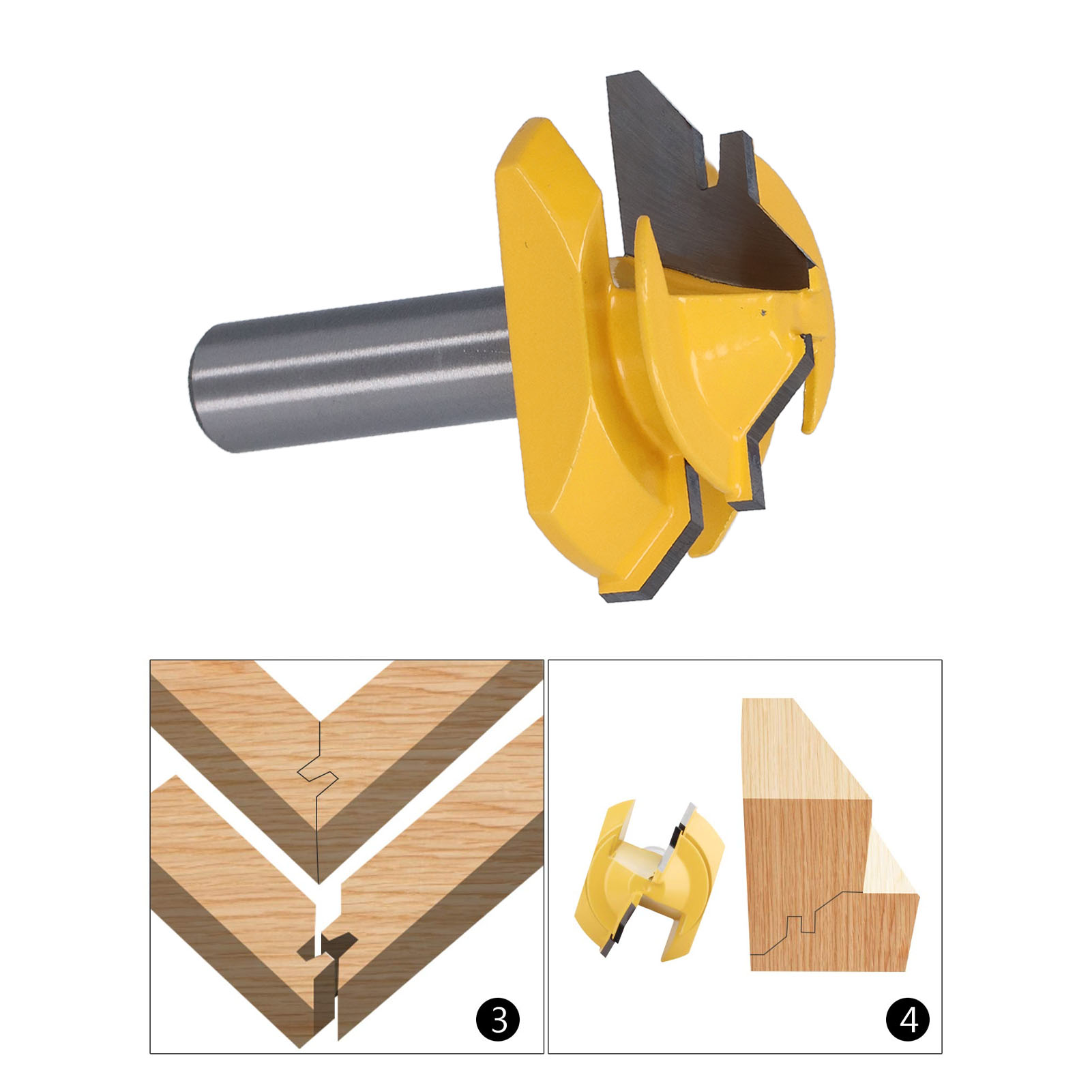 Zapfenschneider Mit 45-grad-winkel, Holzschneider Mit 1/2-zoll-schaft, Holzschneider Mit 2-zoll-schaft.