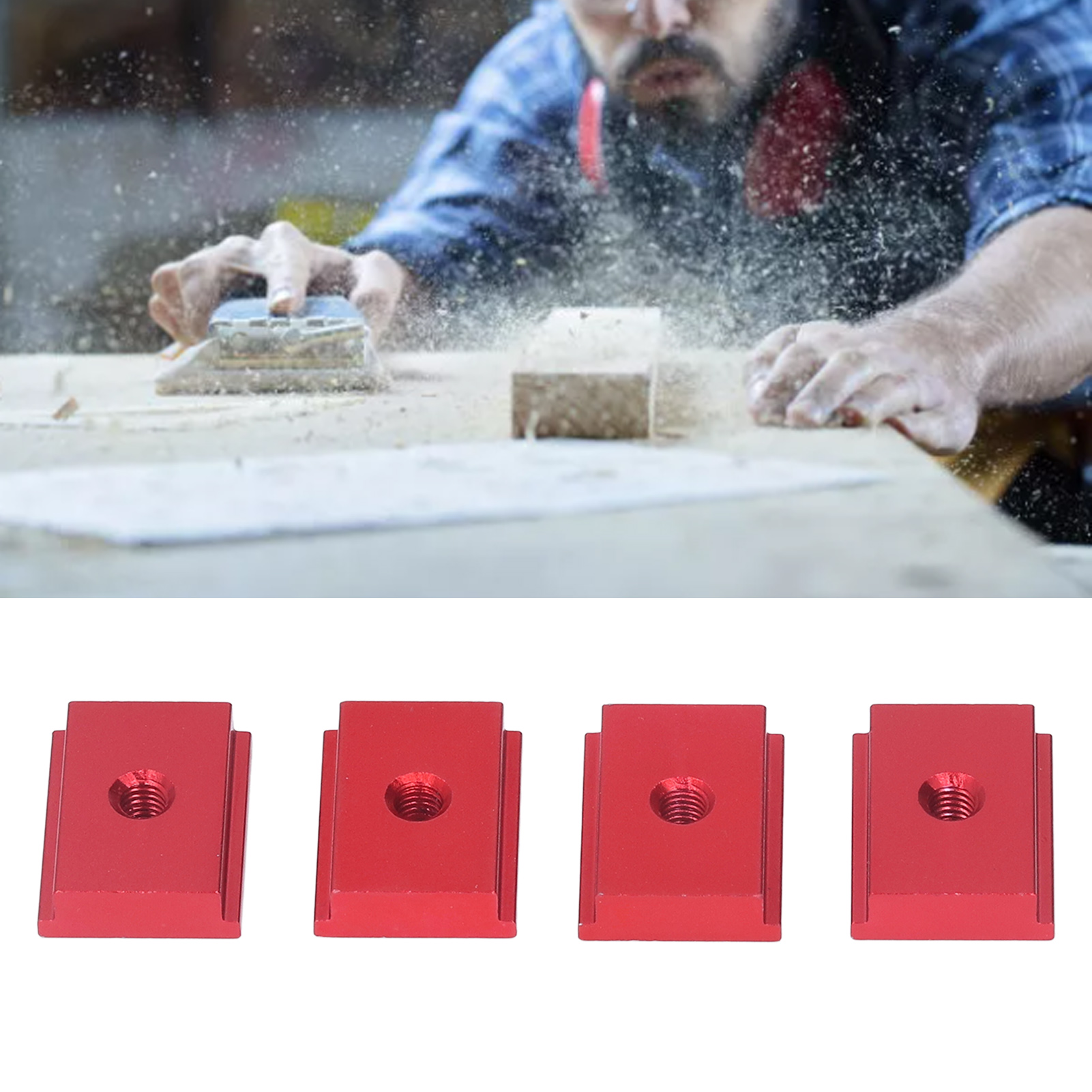 M6 30 T-nut-gleitblock Für Holzbearbeitung, Rot