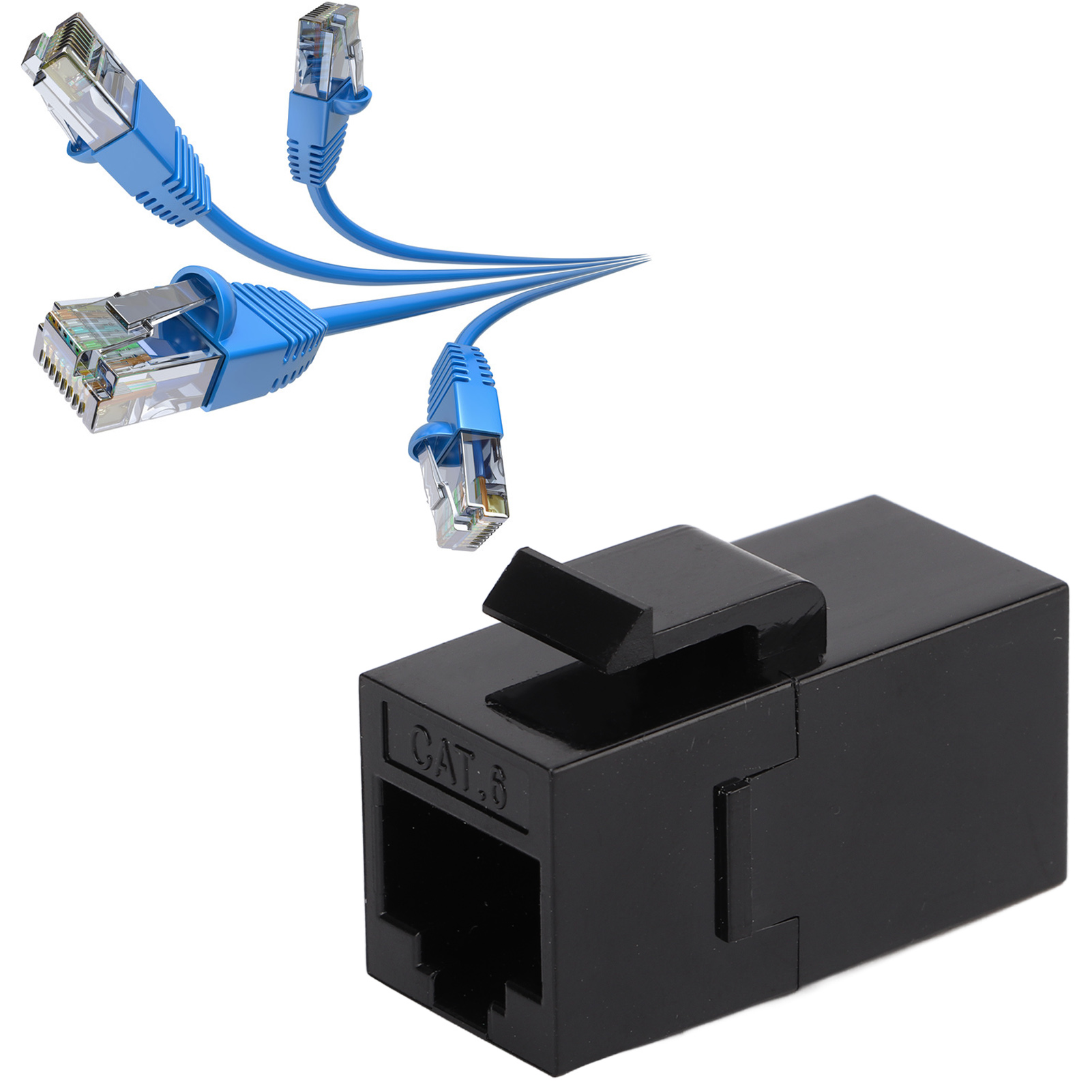 Ungeschirmtes Durchführungs-netzwerkanschlussmodul, Vergoldetes Reinkupfer, Tf-zthk2, Cat6 Gigabit-getestet, Zur Verlängerung Von Netzwerkkabeln