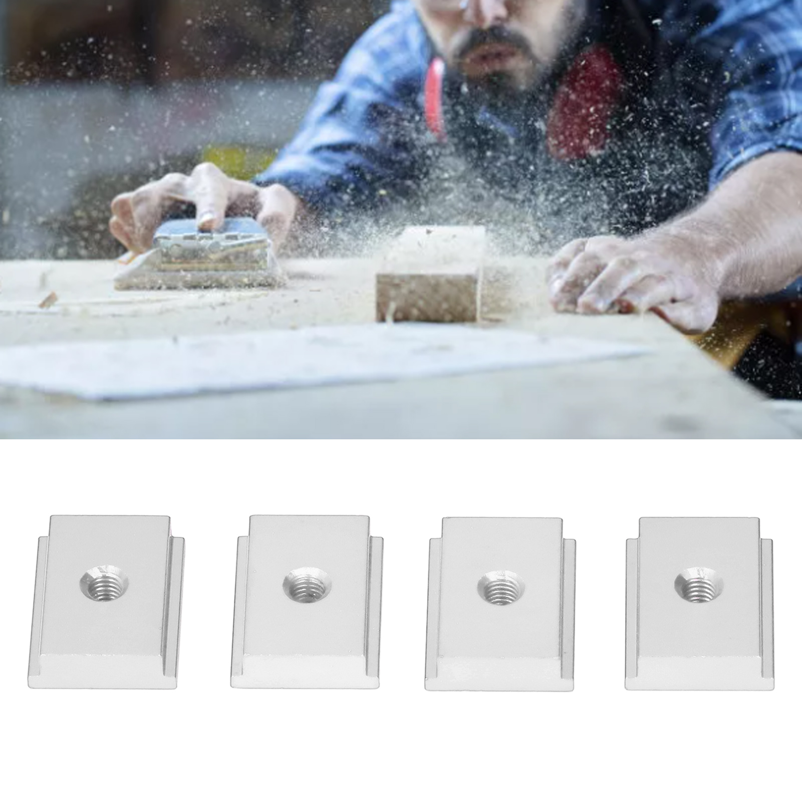 M6 30 T-nut-gleitblock Für Holzbearbeitung, Silber