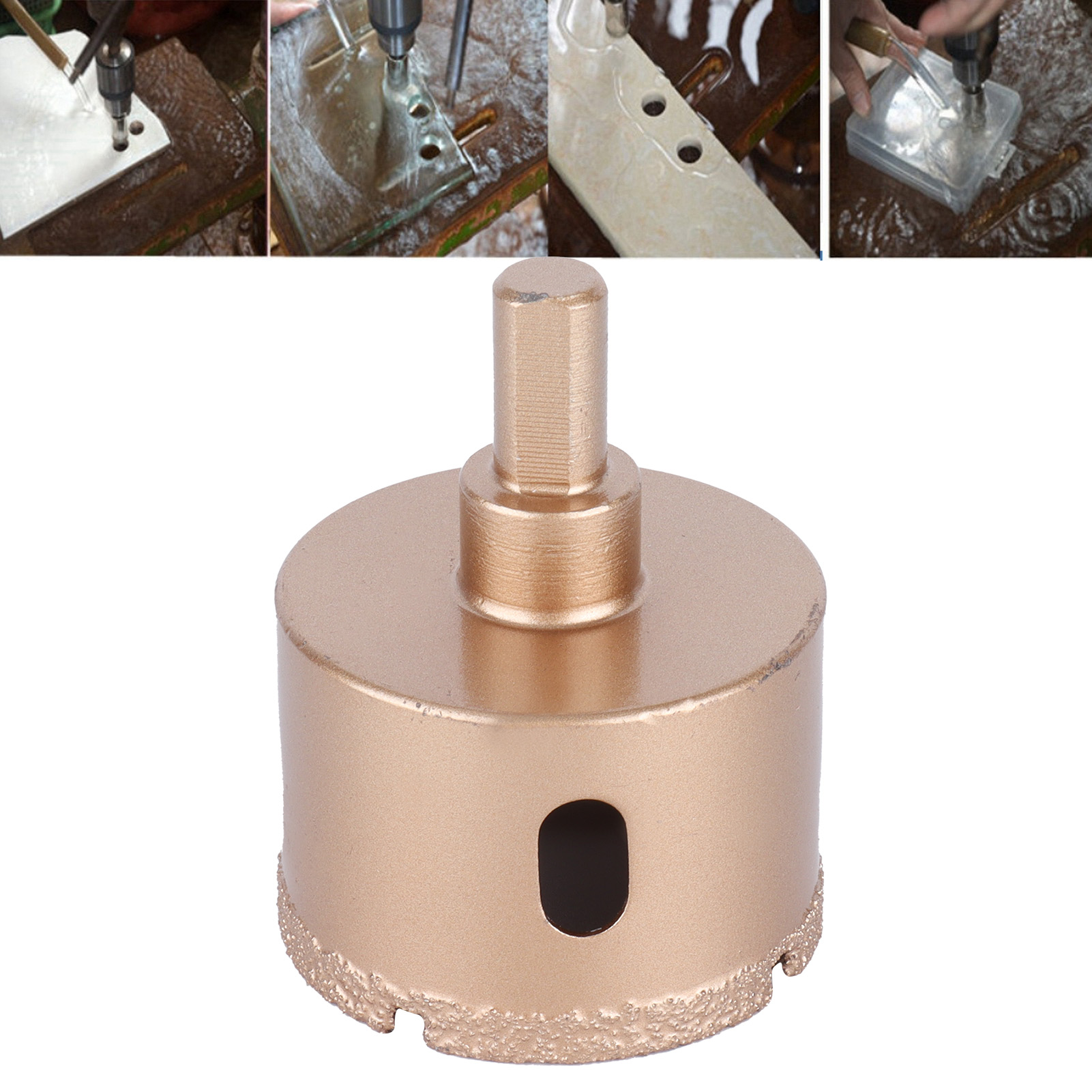Vollkeramischer Diamantbohrer Für Granit, Diamantbohrer Zum Hartlöten, Bohrer Für Fliesen Und Glas, 50-mm-hartlötbohrer