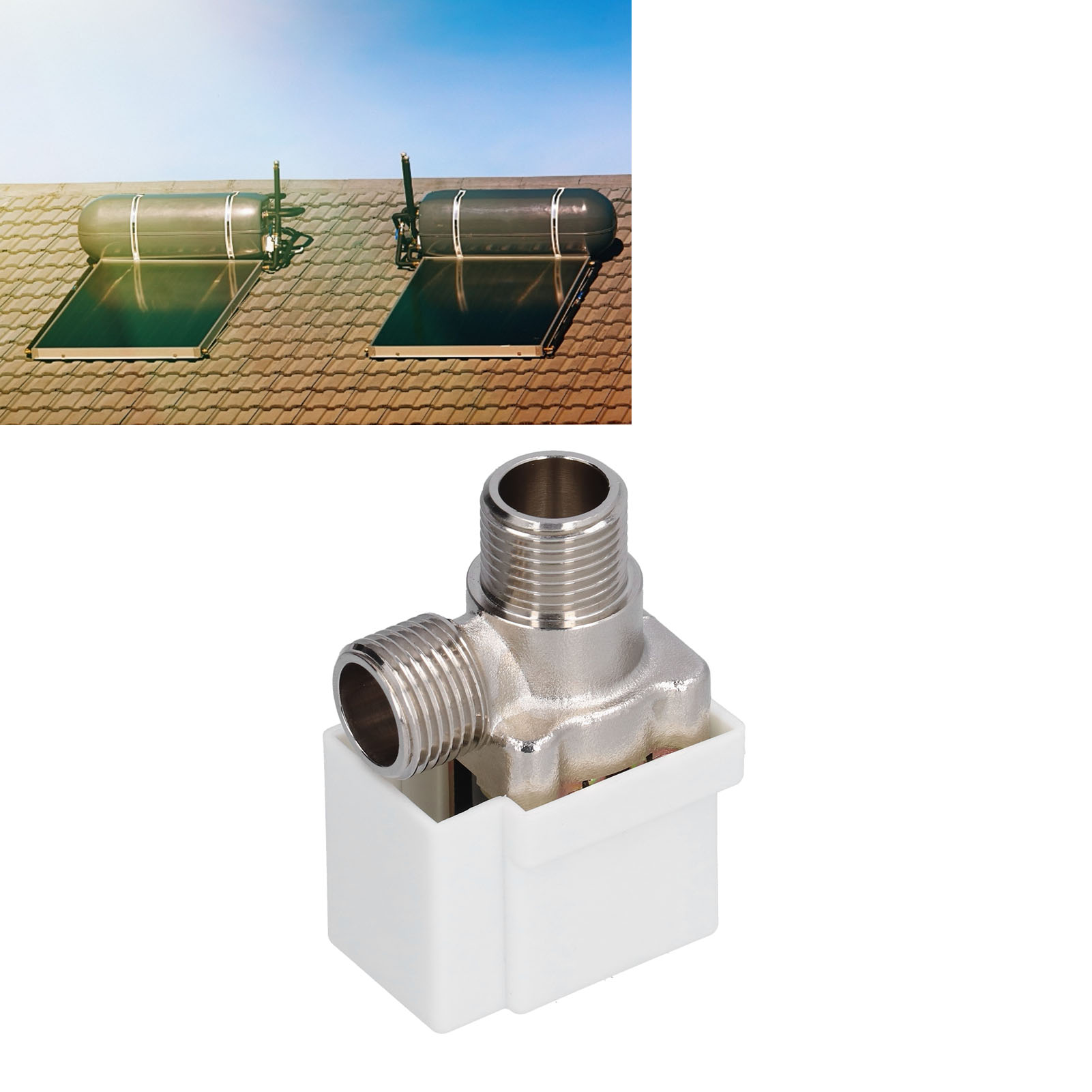Elektromagnetisches Einlass-magnetventil Für Solarwarmwasserbereiter, Automatisches Wasserzufuhr-regelventil, 24-v-gleichstrom-magnetventil