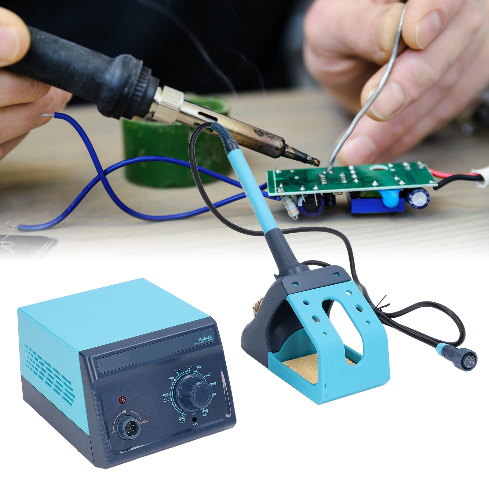 Bk969a Intelligenter Lötkolben Mit Einstellbarer Temperatur, 60 W, Löt- Und Reparaturwerkzeugset, Ac 100–240 V, Europäischer Standard