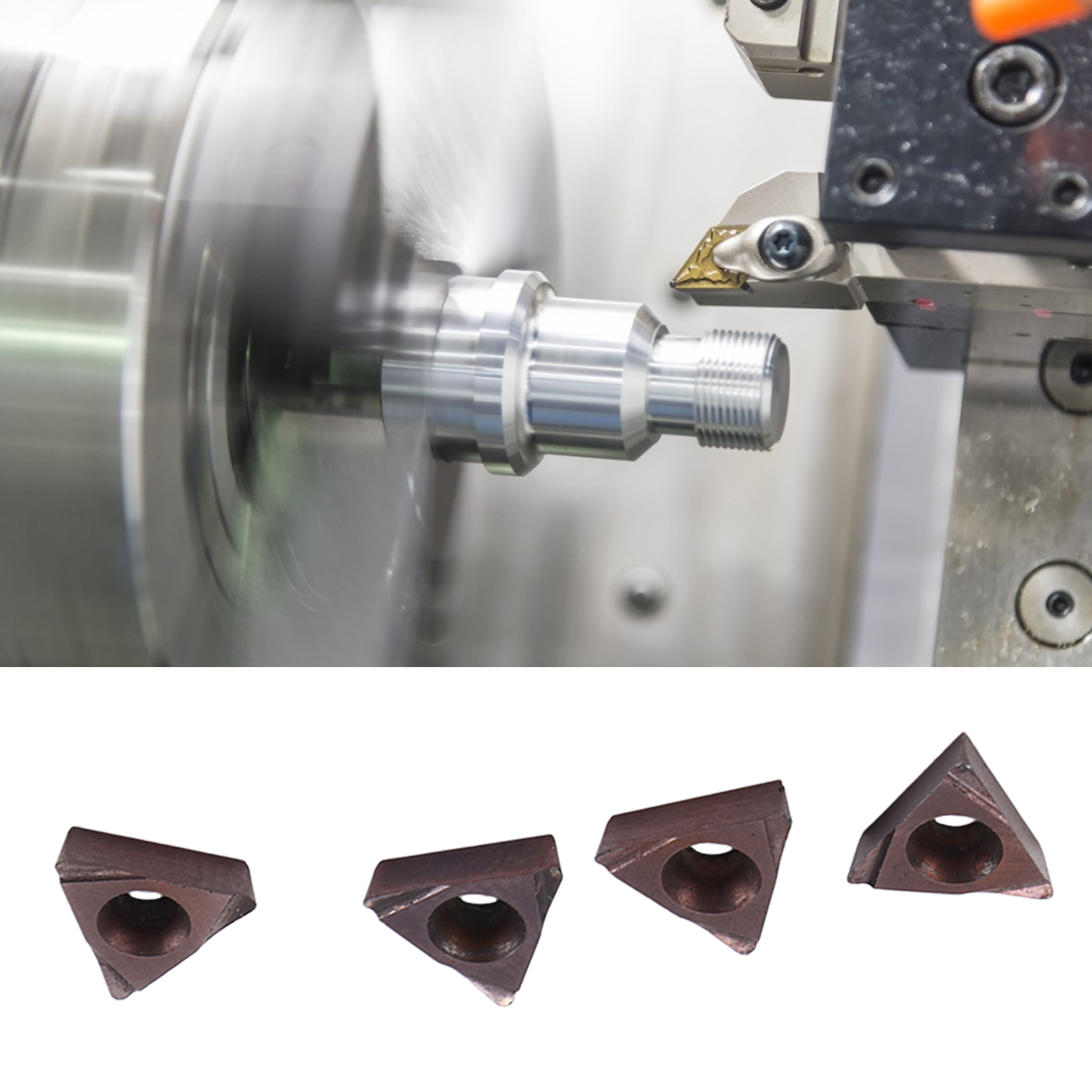 4 Stück 0802c Anfaskopf Für Pneumatische Anfasmaschine, Wendeschneidplatten-anfaskopf, Anfaskopf Für Drehmaschinen, Anfaskopf Für Die Maschinelle Bearbeitung