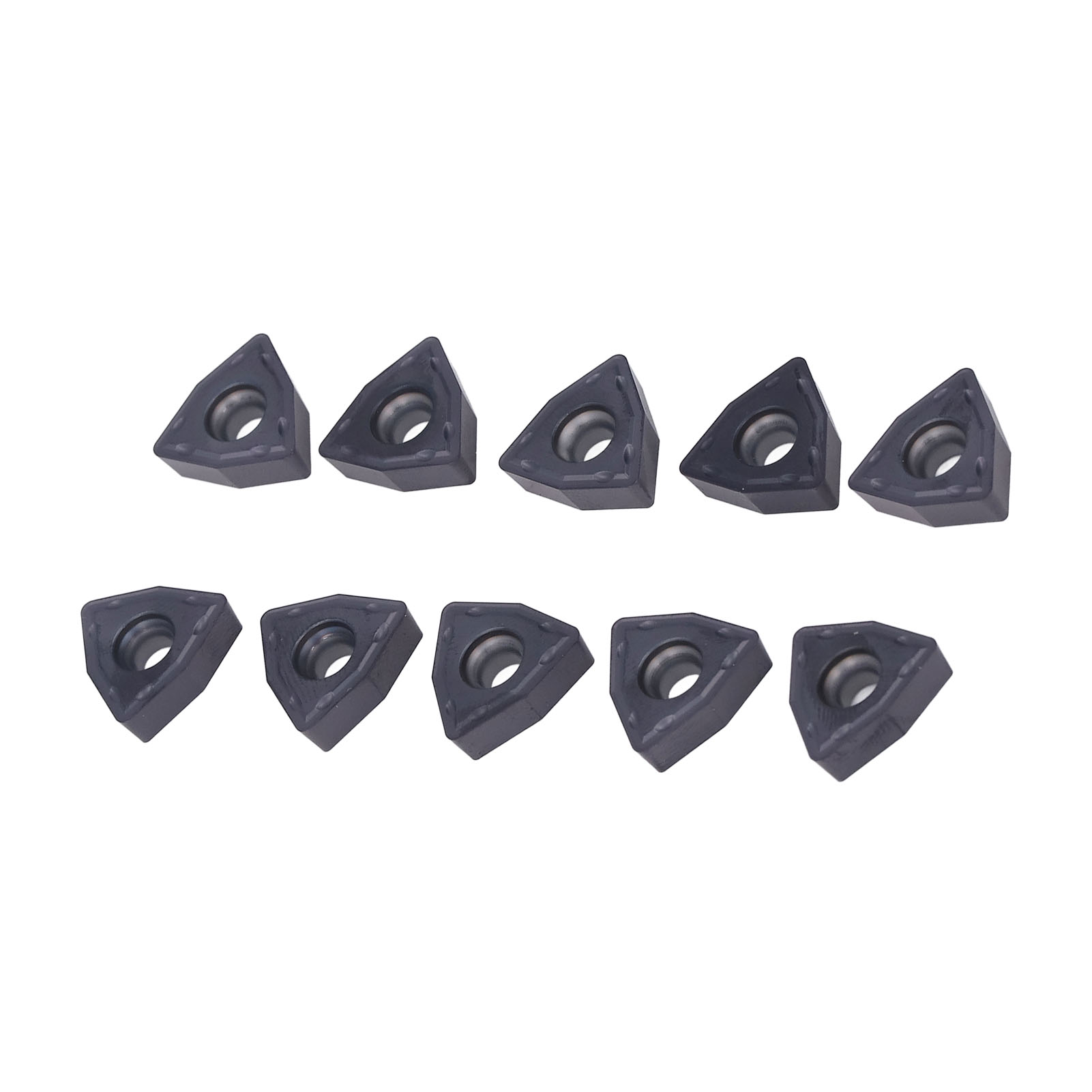 10 Cnc-dreheinsätze, Schneidwerkzeuge, U-bohrer, Schwarz Beschichtete Hartmetall-cnc-einsätze Wcmx080412fx