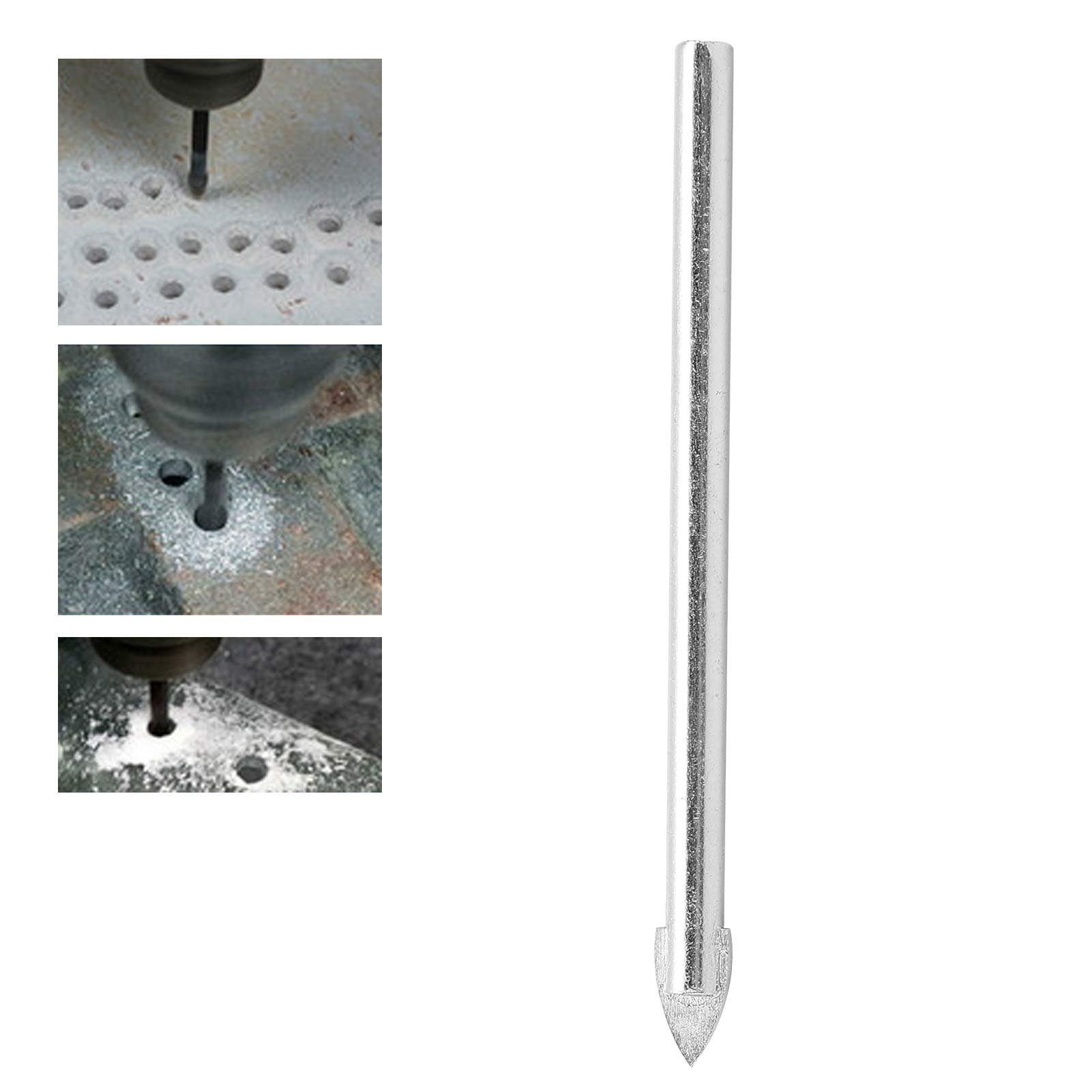Dreieckige Bohrer Aus Industrielegierung (3-4-5-6-8-10-12 Mm) Für Marmor, Glas, Keramik Und Keramikfliesen (5 Mm)