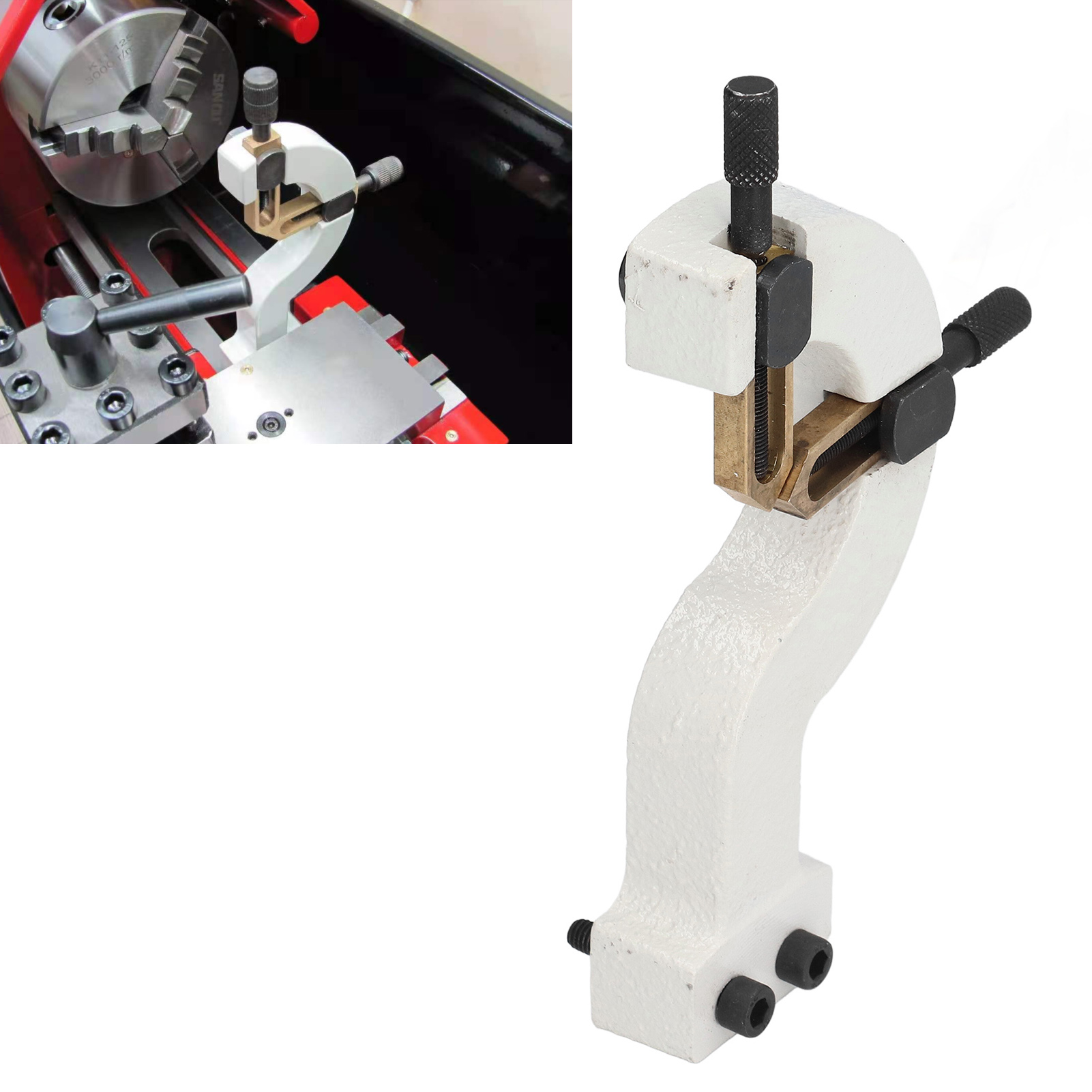 Hub-, Bewegungs- Und Statischer Stabilitätsstabilisator Für Drehmaschinenspitzen, Die Auf Wm-210- Oder 8"16"-drehmaschinen Verwendet Werden.