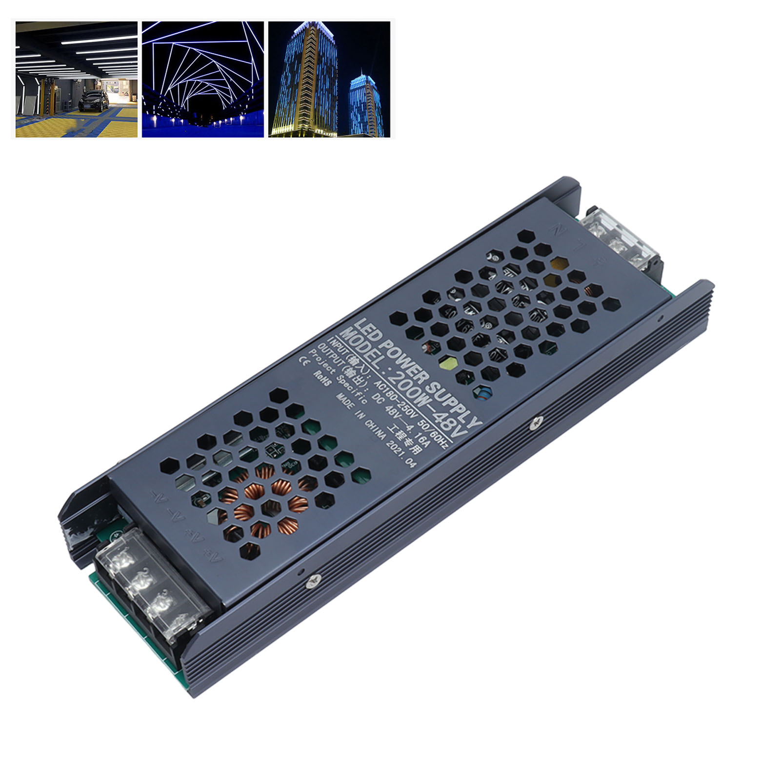 48-v-magnetschaltnetzteil, Schwarzes Magnetband Mit Voller Leistung, 200 W, 180–250 V Wechselstrom