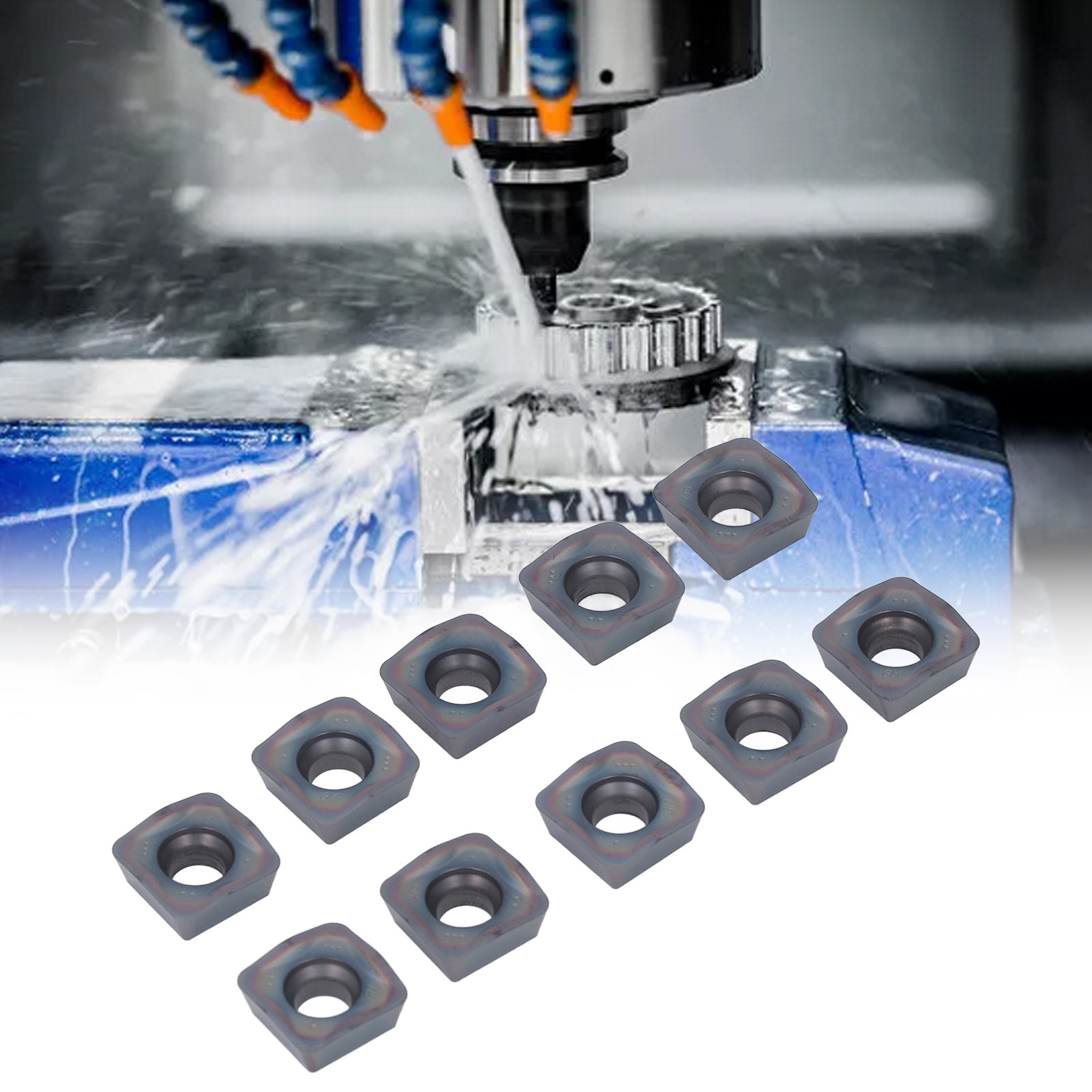 Somt140520er-gm Siebenfarbige Hartmetall-schneidwerkzeugteile Für Cnc-fräsen