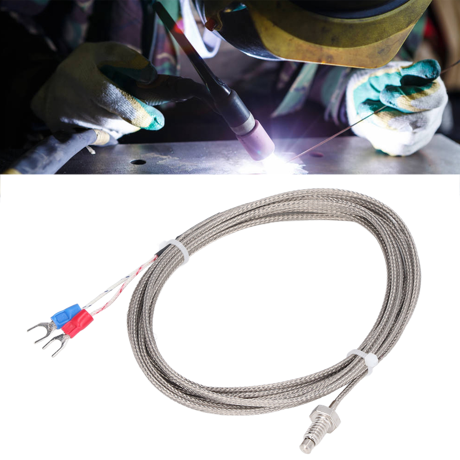 3 Meter Langes Berm®-thermoelement Typ K Mit M6-zoll-schraube