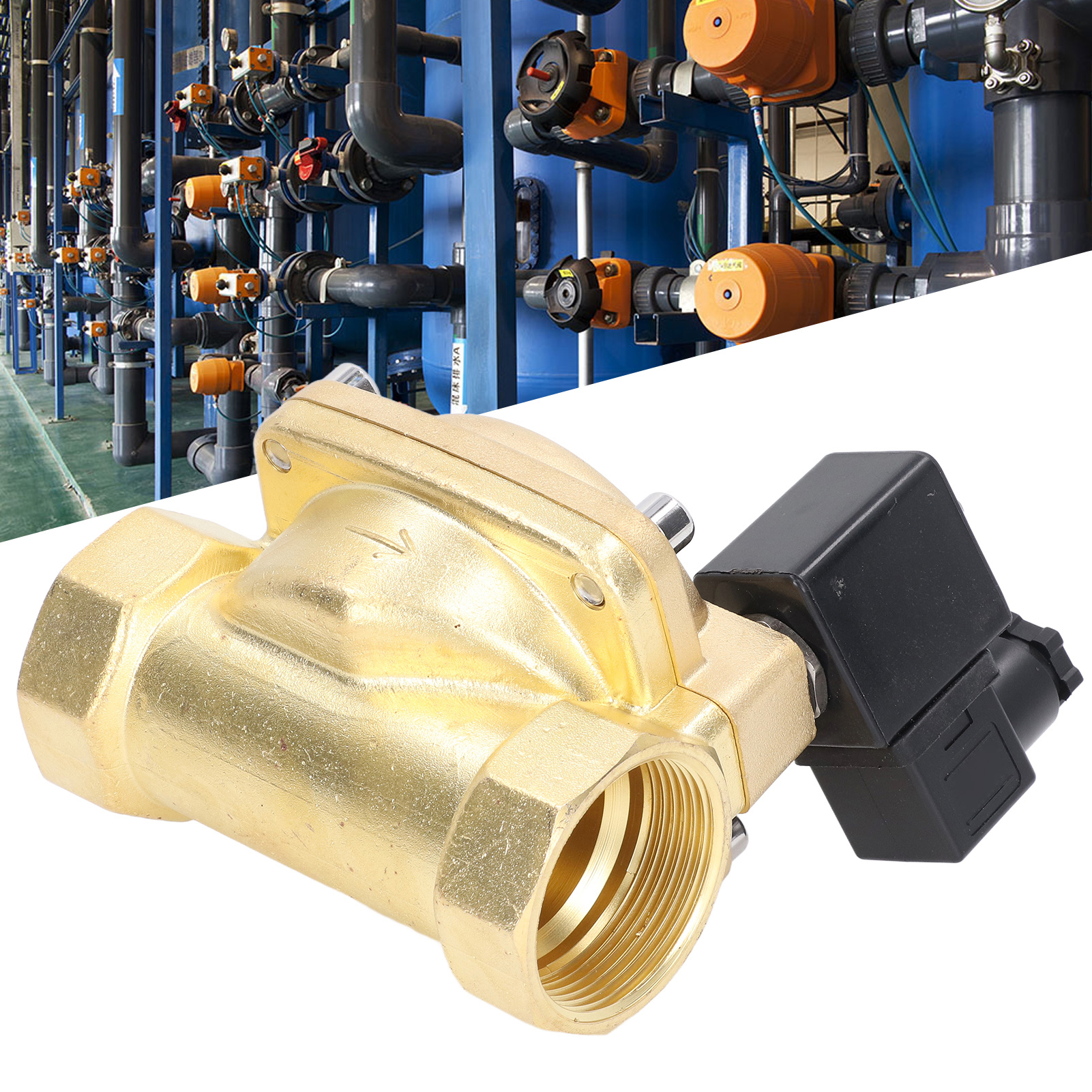 Hochdruck-magnetventil Aus Messing Mit Membran, 2 Positionen, 2 Wege, Normalerweise Geschlossen, Vorgesteuert, 220 V Ac (g2).