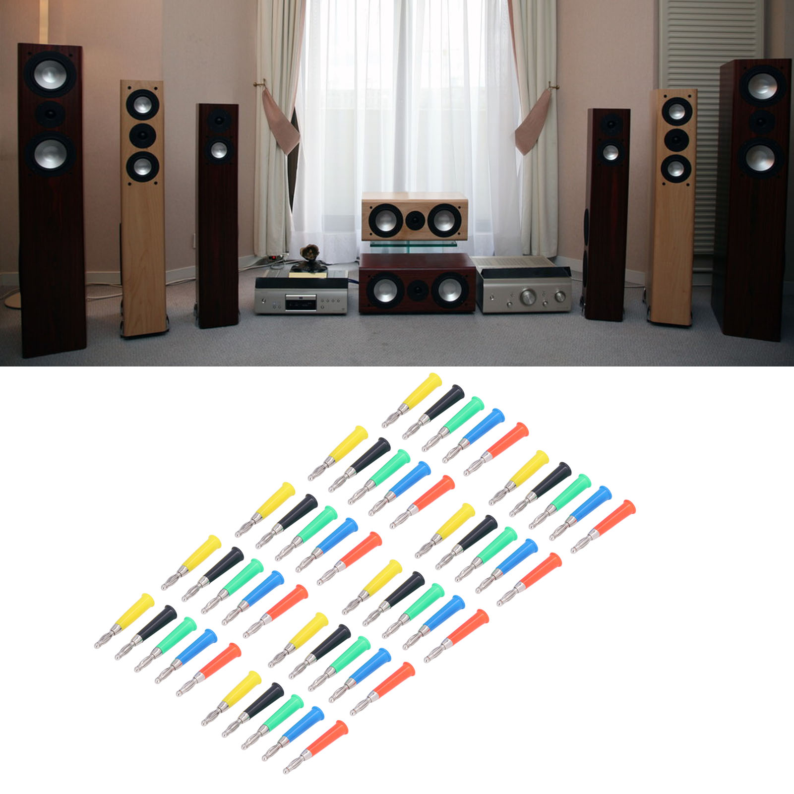 4 Mm Hornförmiger Bananenstecker, 4 Mm Laternenförmiger Gelöteter Bananenstecker, Können Zur Herstellung Von 10010 Messleitungsadaptersteckern Verwendet Werden