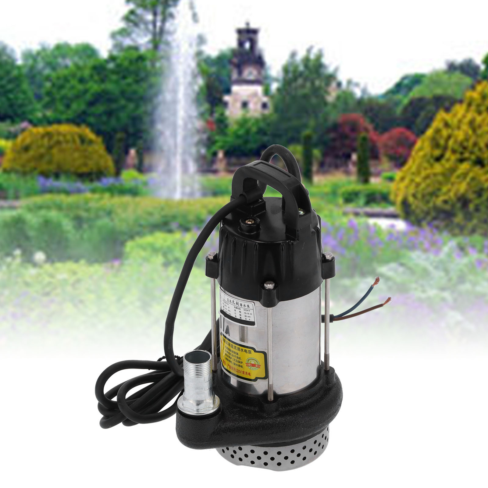 Bürstenlose Gleichstrom-tauchpumpe Zqb-24, 24 V, Edelstahl, 25 Mm Durchmesser.