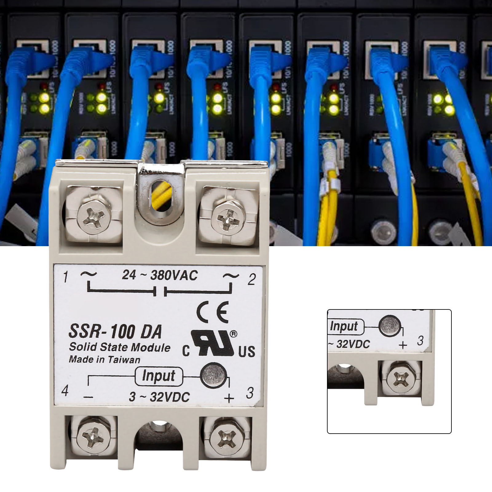 Yangming Ssr-25da, Ssr-40da, Ssr-60da, Ssr-100da, Ssr-100da Einphasige Halbleiterrelais
