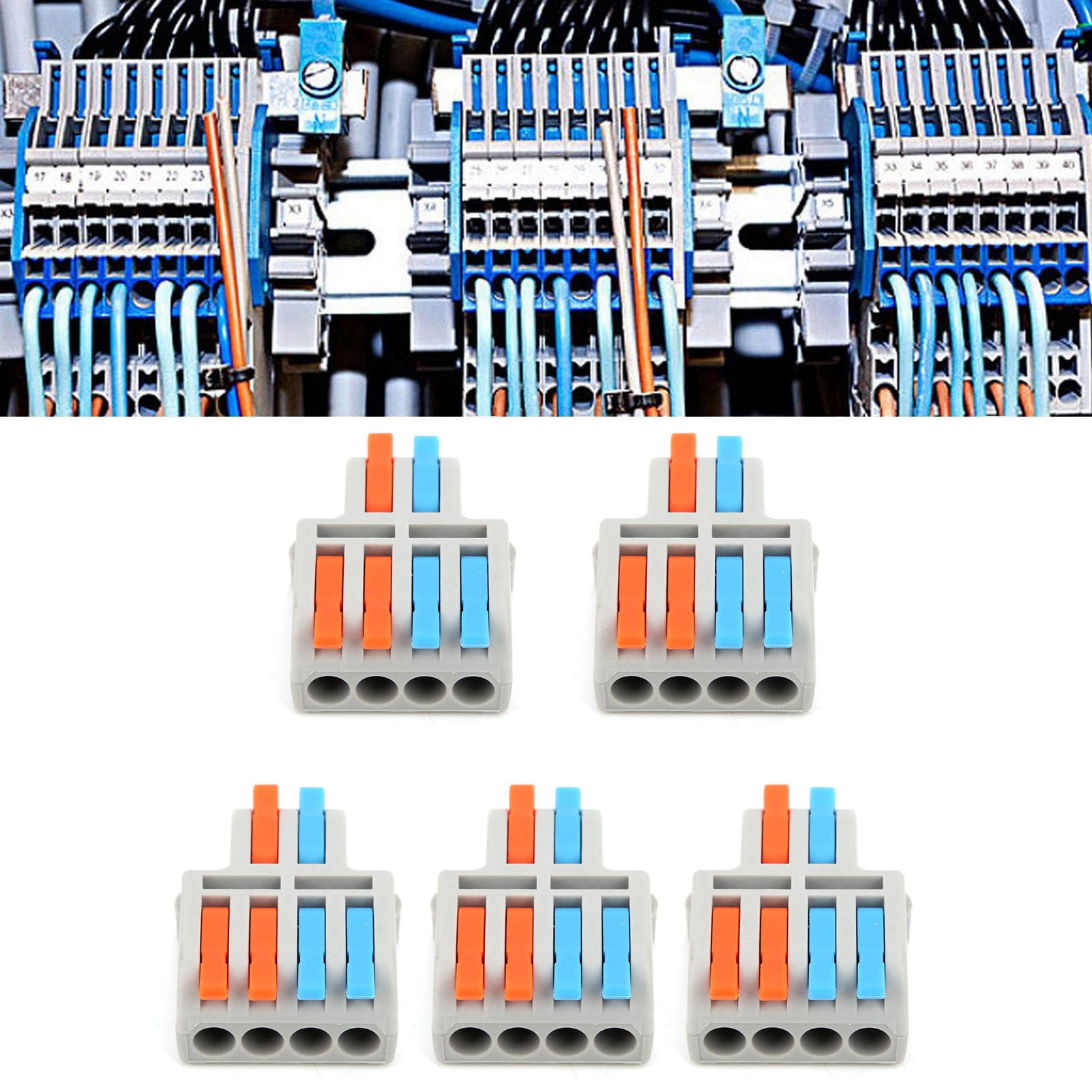 Hebelkabelverbinder (5 Stück), Schnellverbinder, Steckverbinder, Pct42/62pct-42