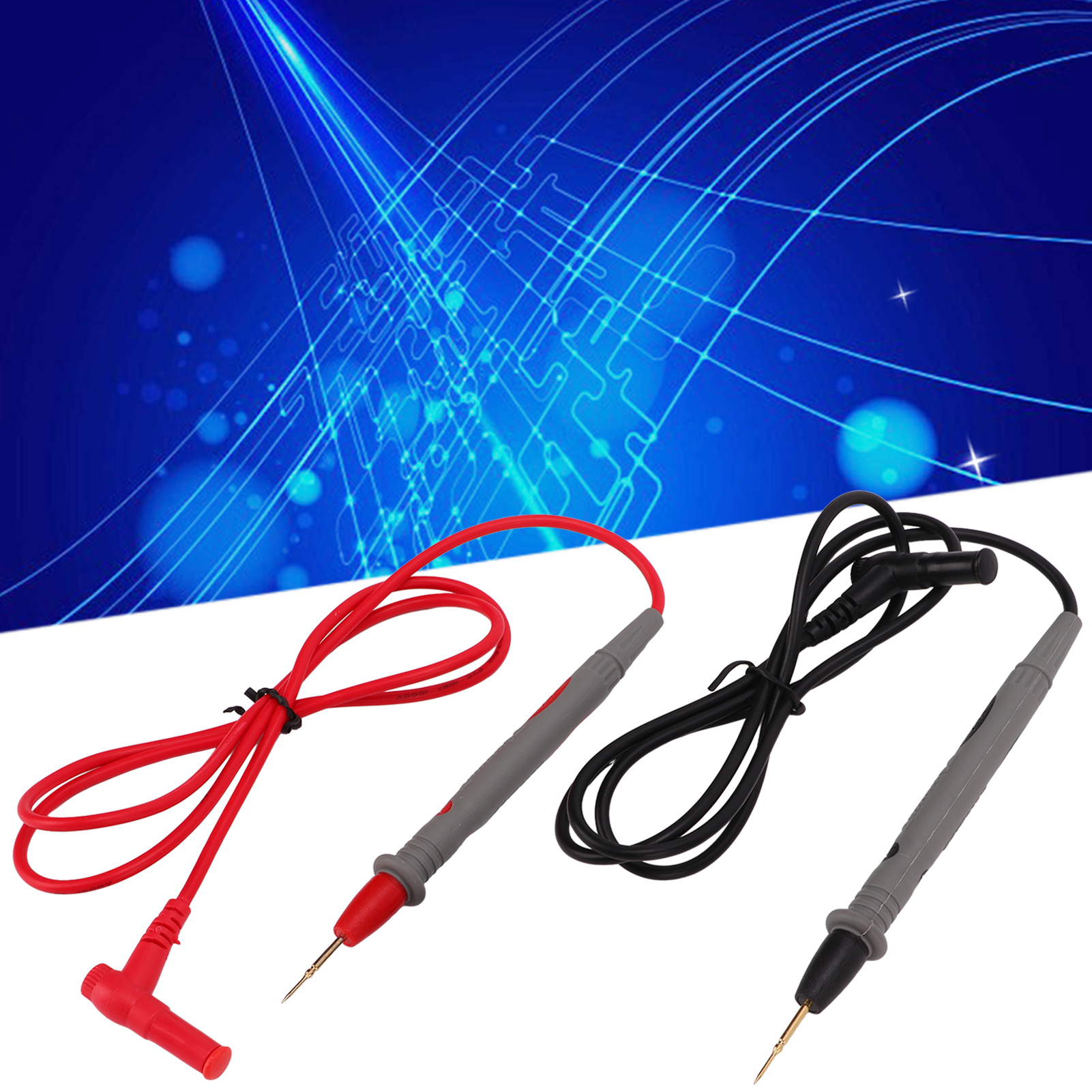 J.30026 Multimeter Universal-messspitzen, Extra Dünnes 1 Mm Messkabel, 20 A Draht, 4 Mm Bananenstecker-messkabel, Rot Und Schwarz, 5 Sets Pro Bestellung.